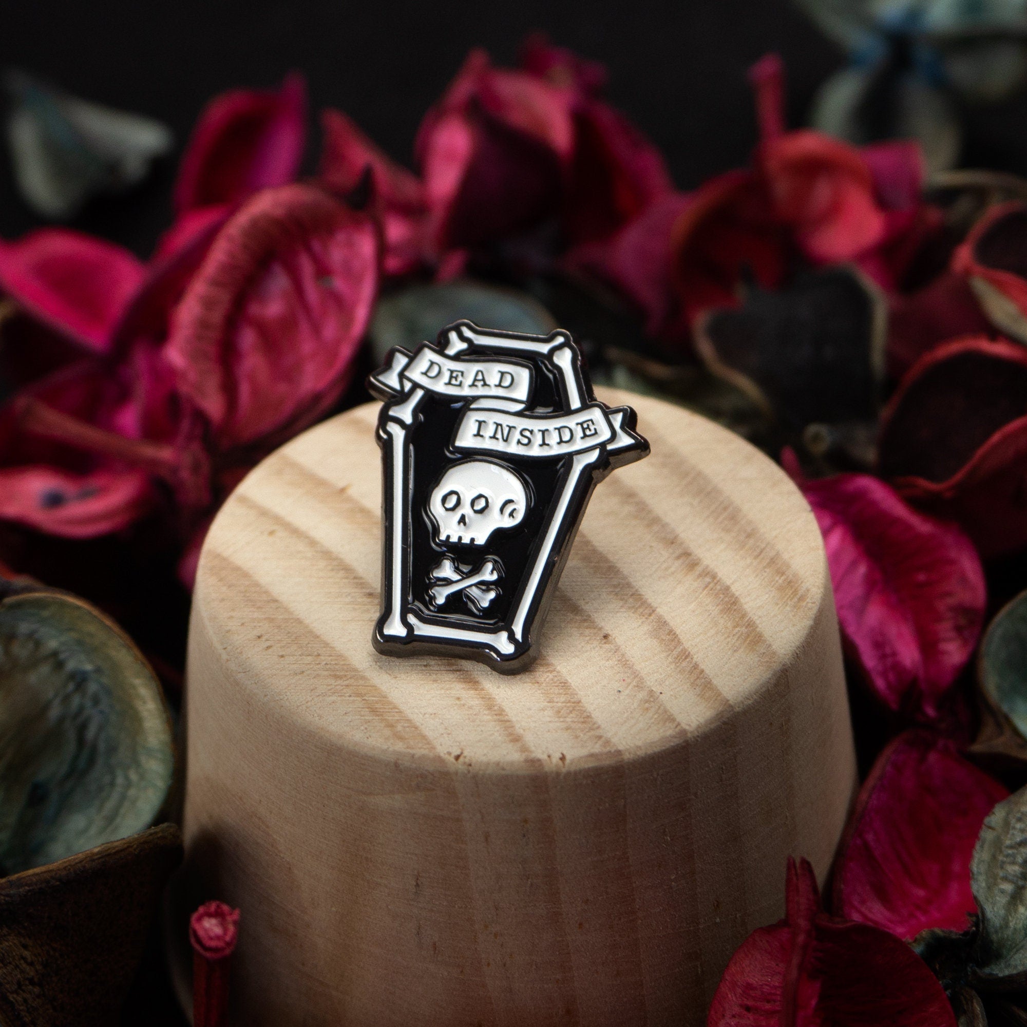 Dead Inside Enamel Pin