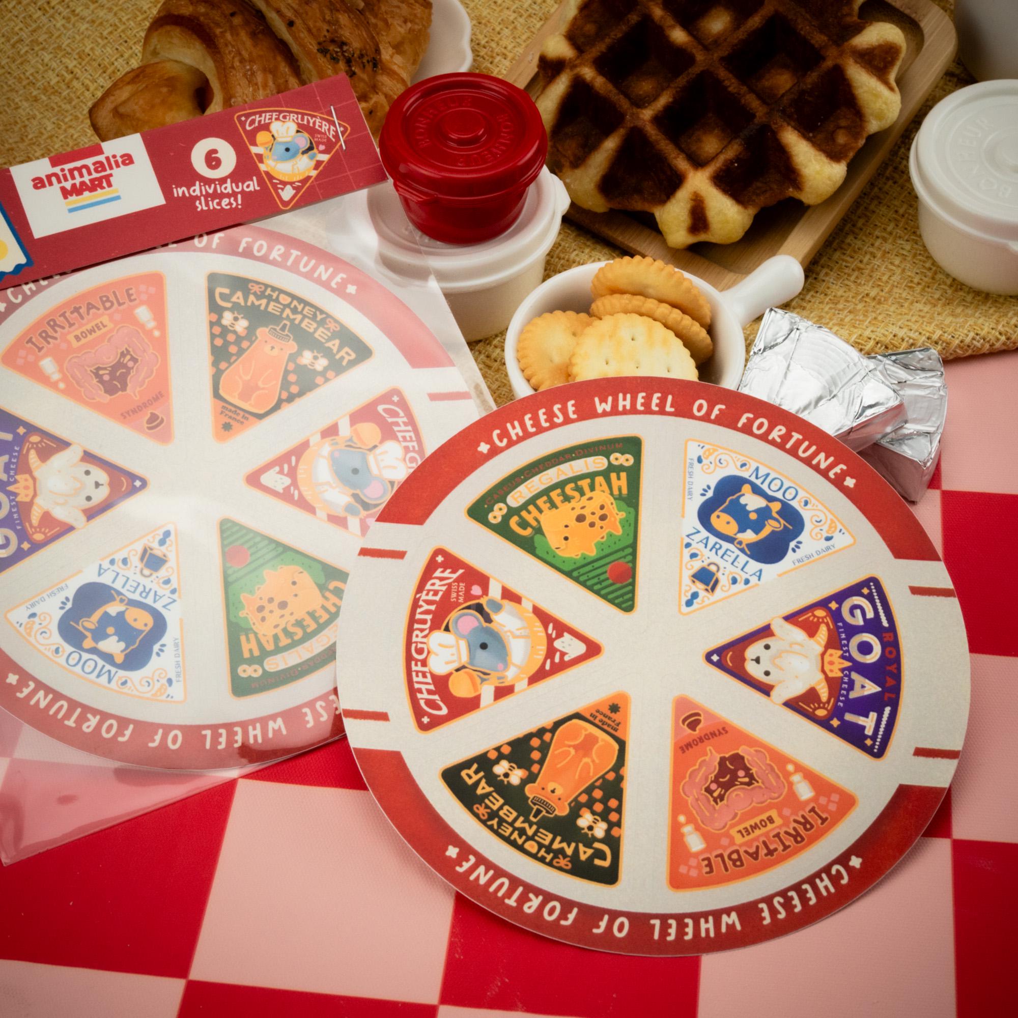 Cheese Wheel of Fortune Sticker Sheet: