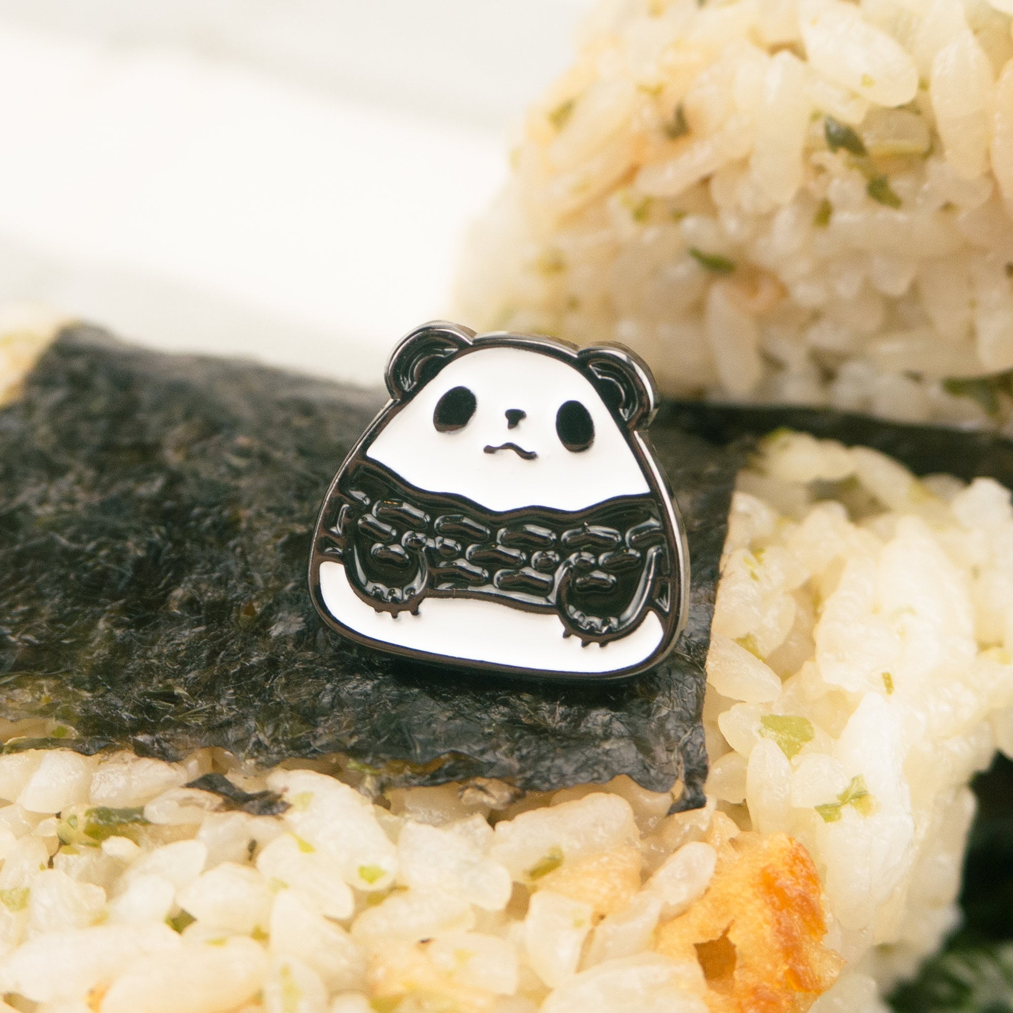 Panda Onigiri Enamel Pin