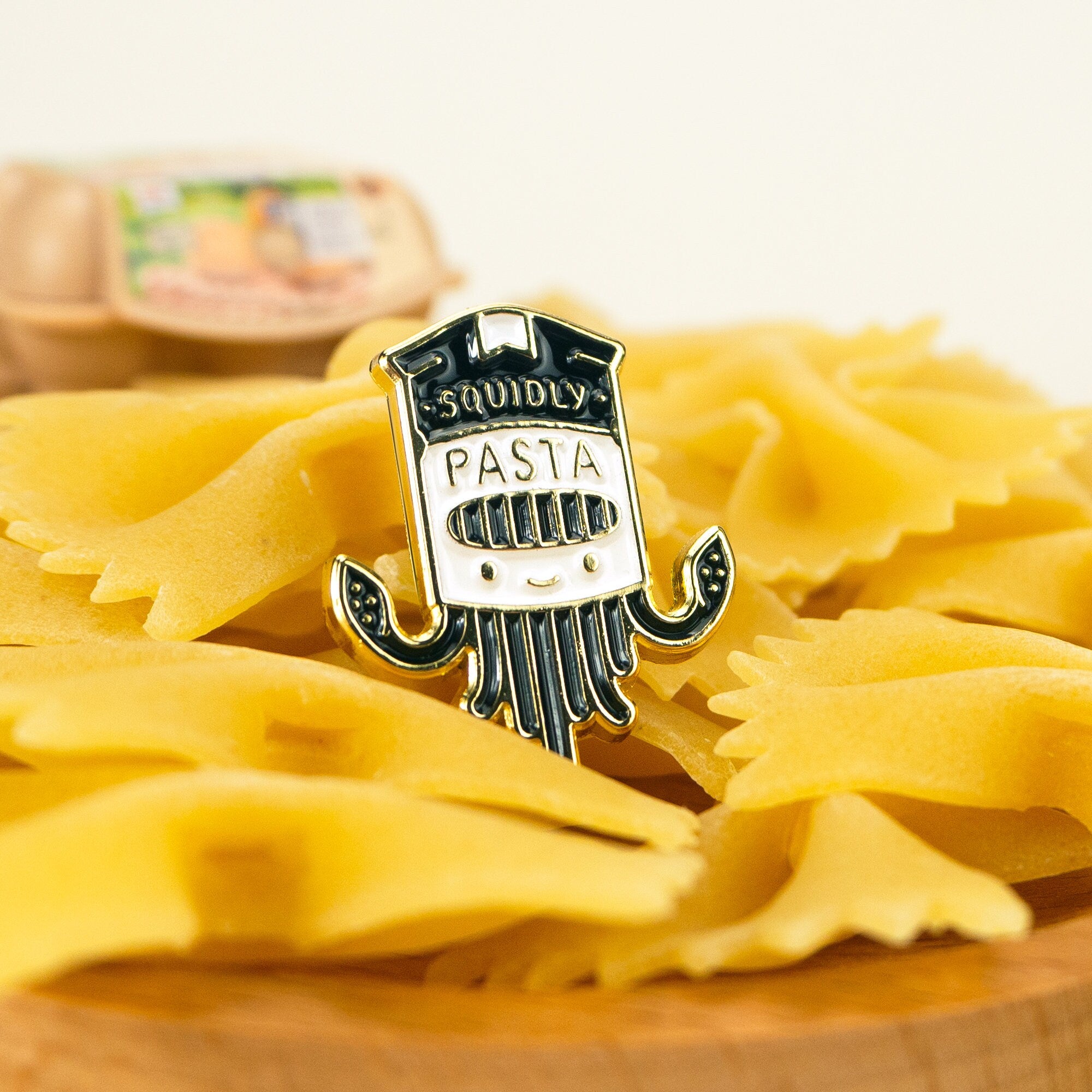 Pasta Squid Enamel Pin