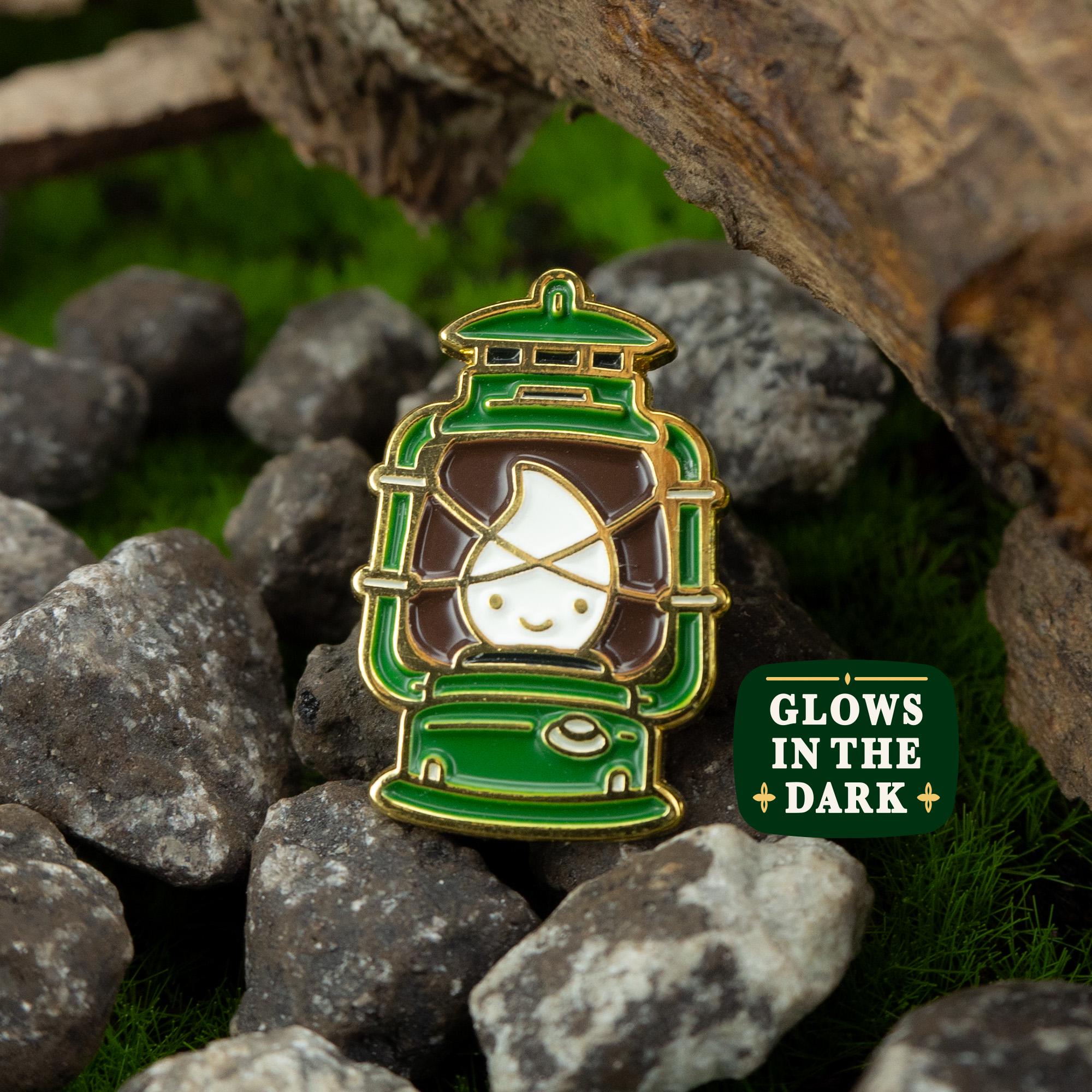 Ghost Lantern Enamel Pin (Glows in the Dark)