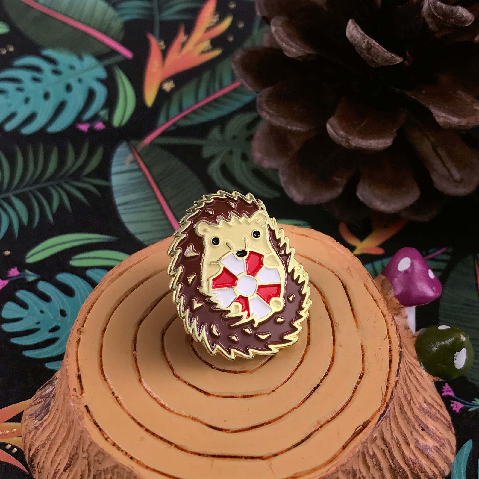 Hedgehog Lifeguard Enamel Pin