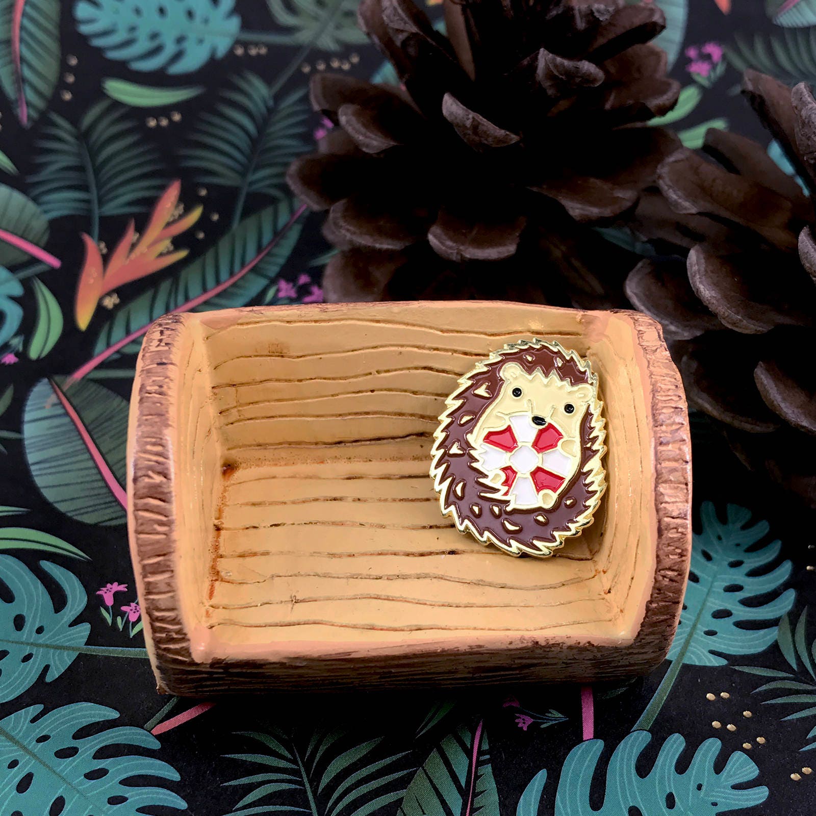 Hedgehog Lifeguard Enamel Pin