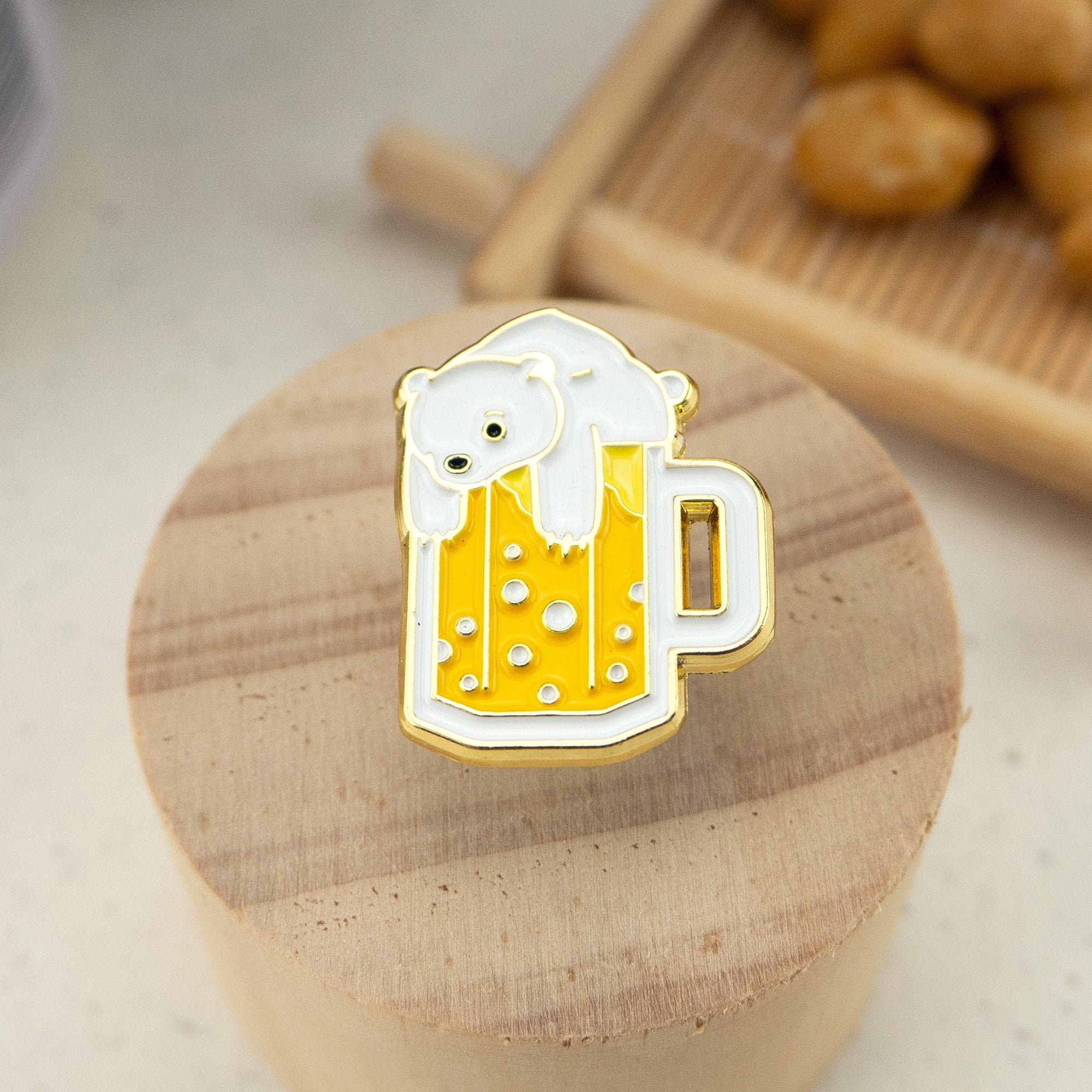 Polar Bear Beer Enamel Pin