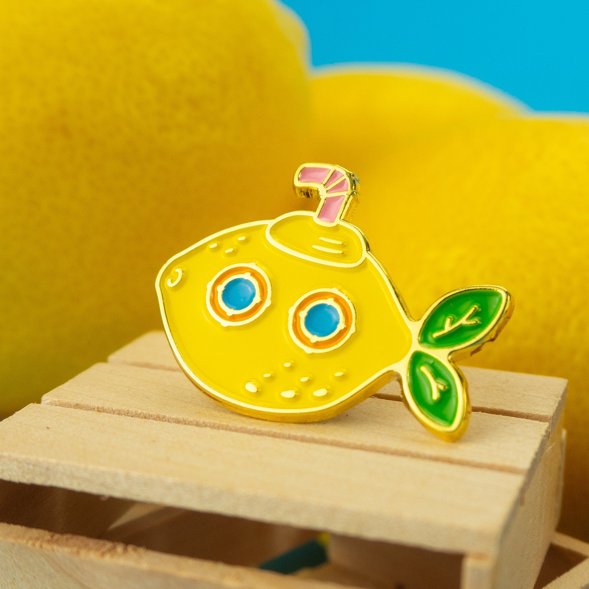 Yellow Lemon Submarine Enamel Pin