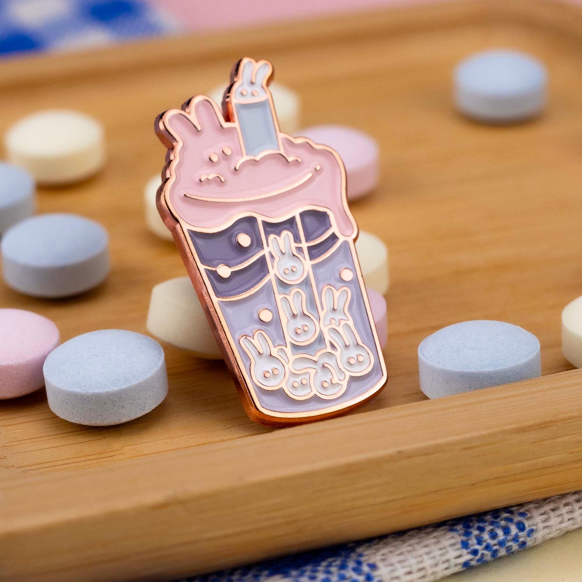 Boba Bunnies Enamel Pin