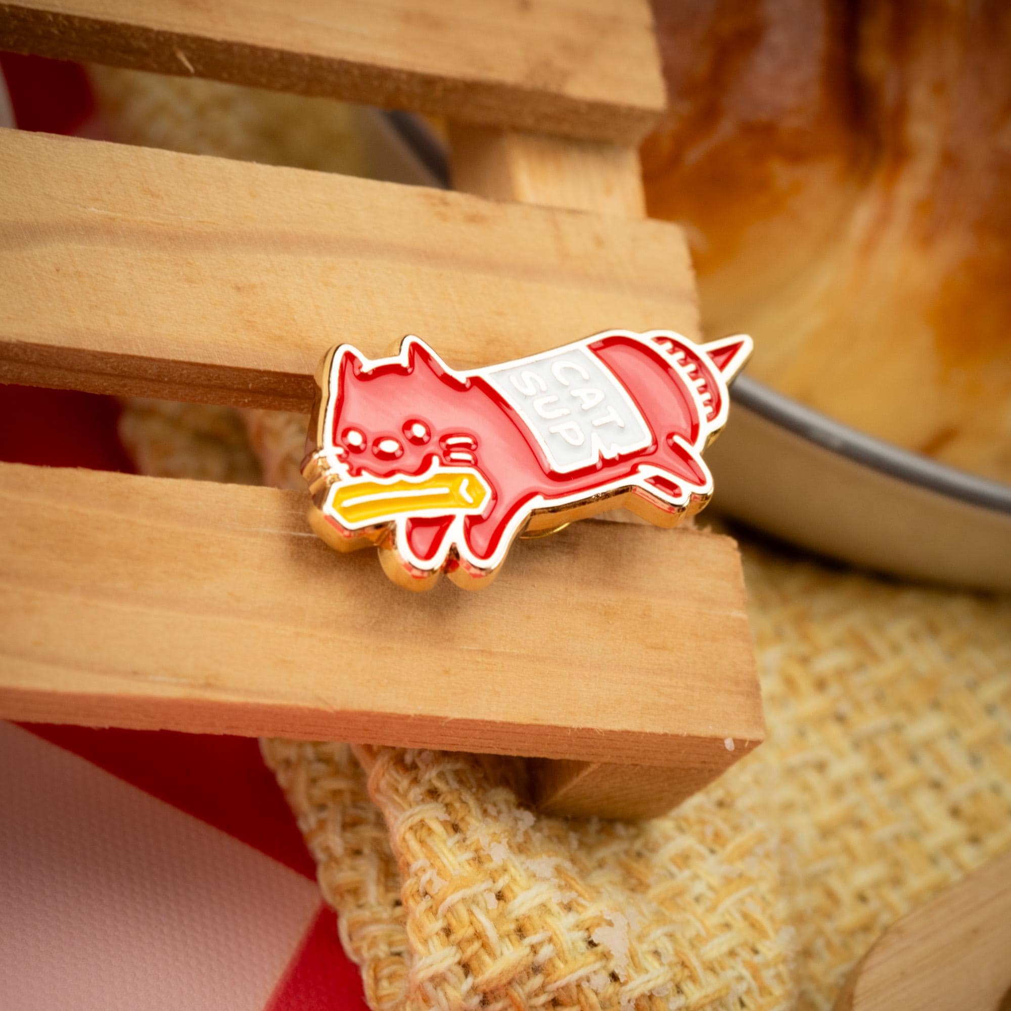 Catsup Enamel Pin