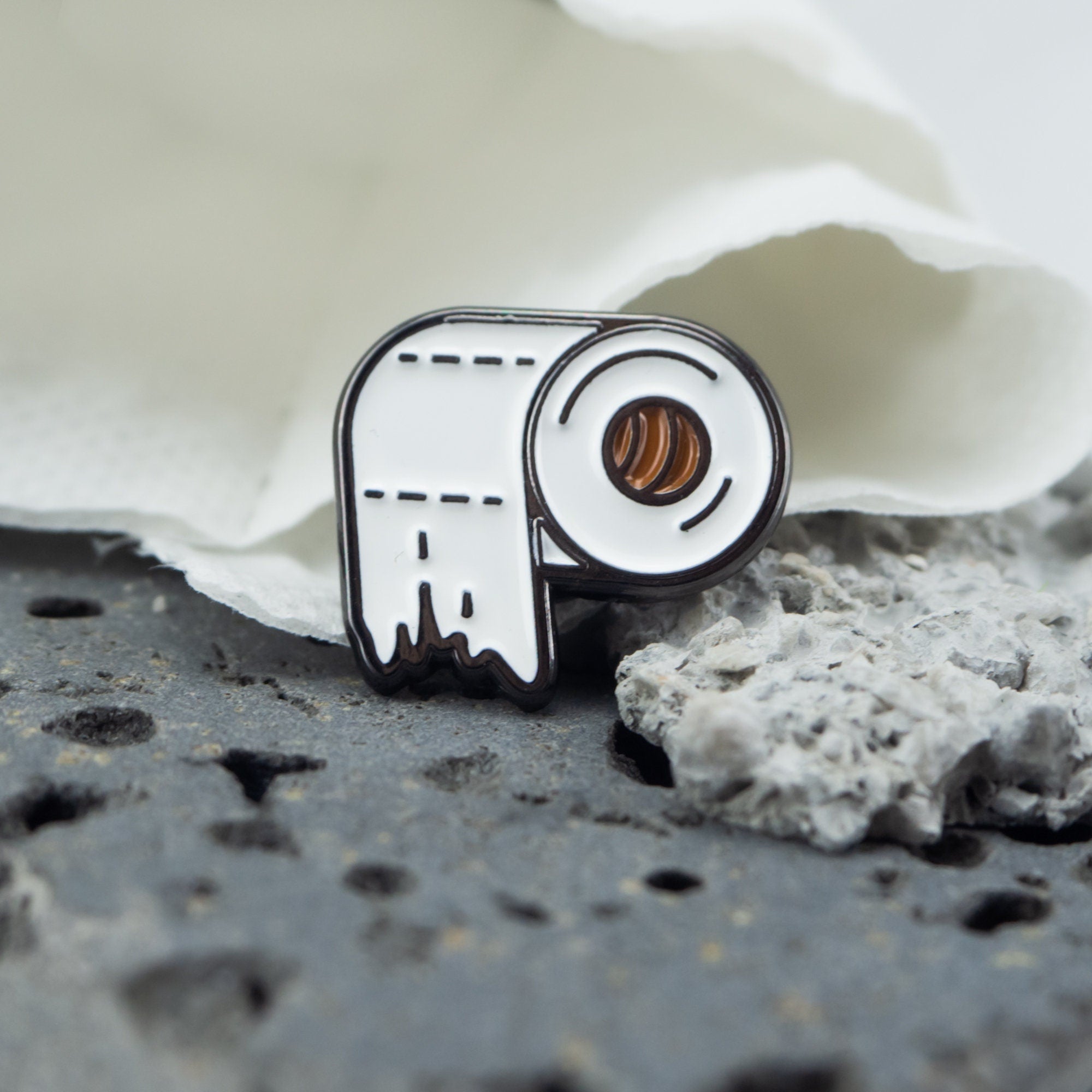 Toilet Paper Enamel Pin