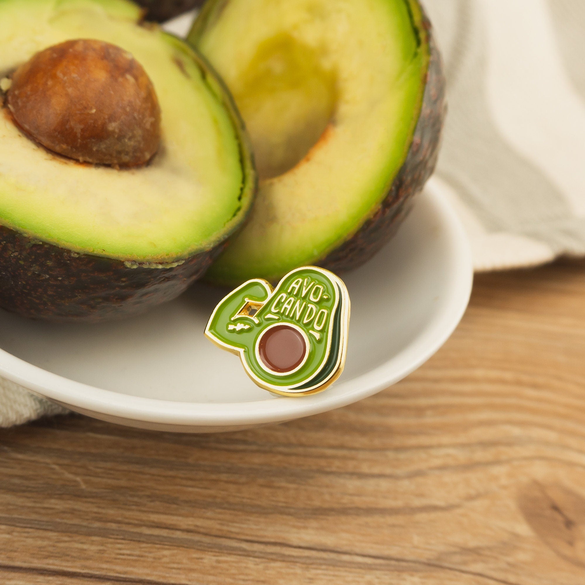 Avocando Enamel Pin