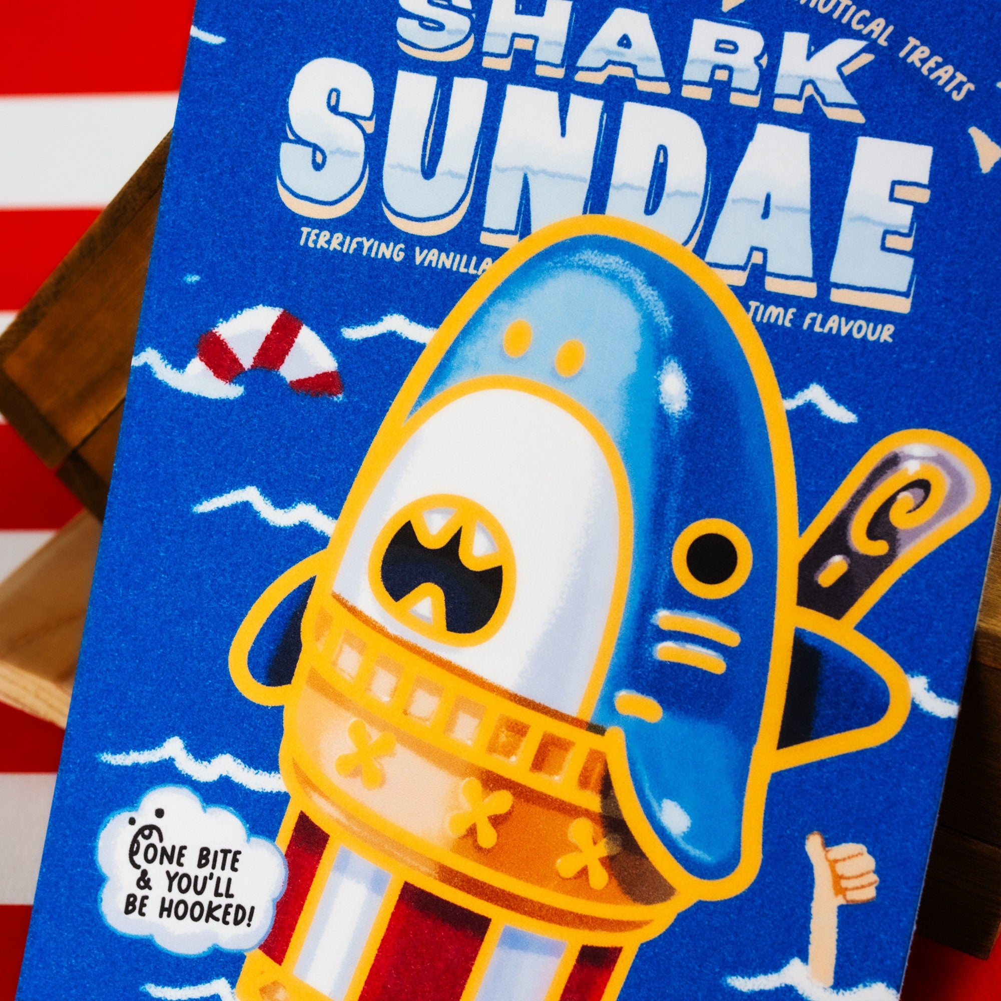Shark Sundae A6 Print