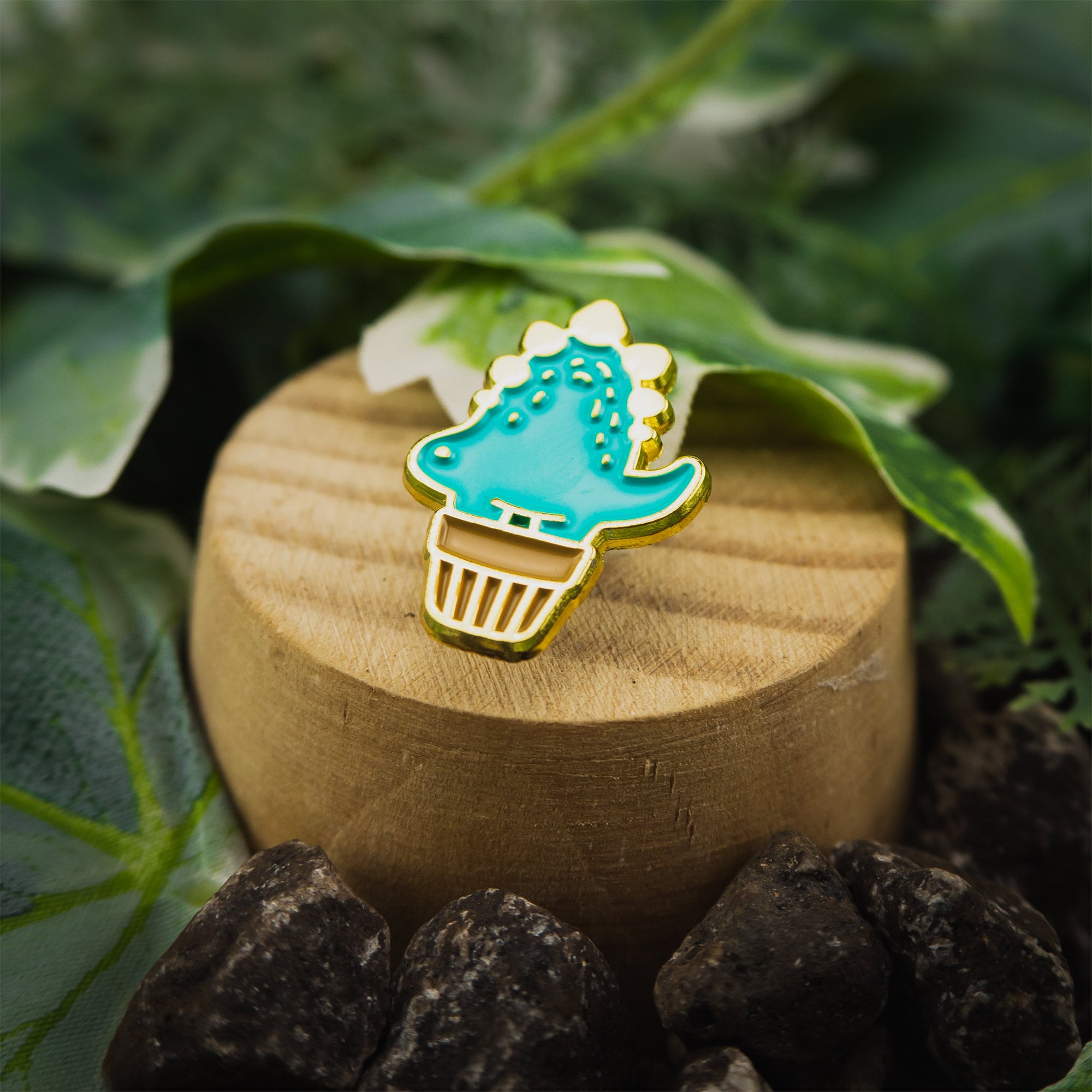 Stego Cactus Enamel Pin