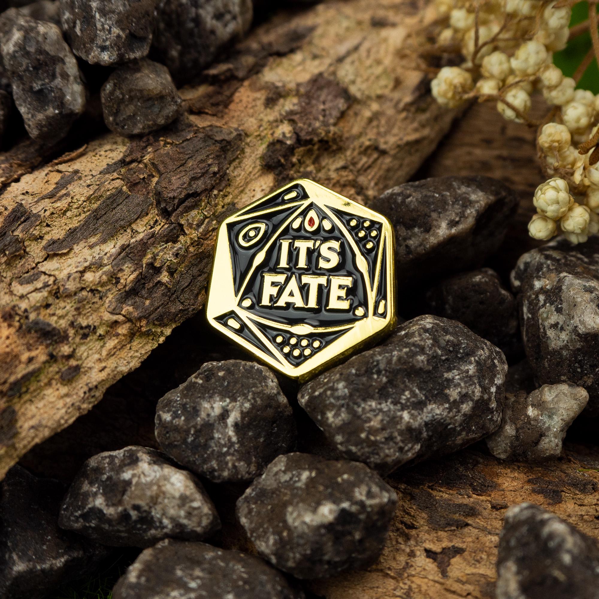 Dice of Fate Enamel Pin