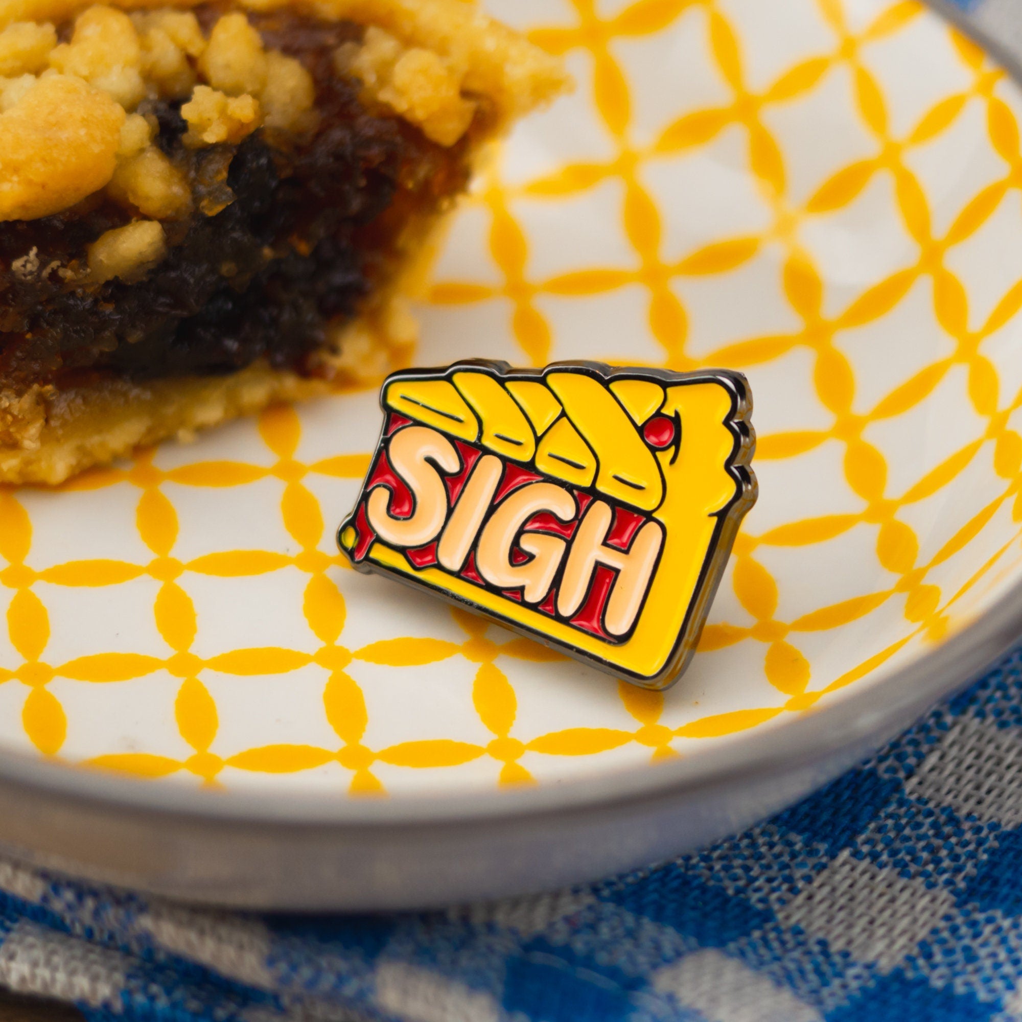 Sigh Pie Enamel Pin