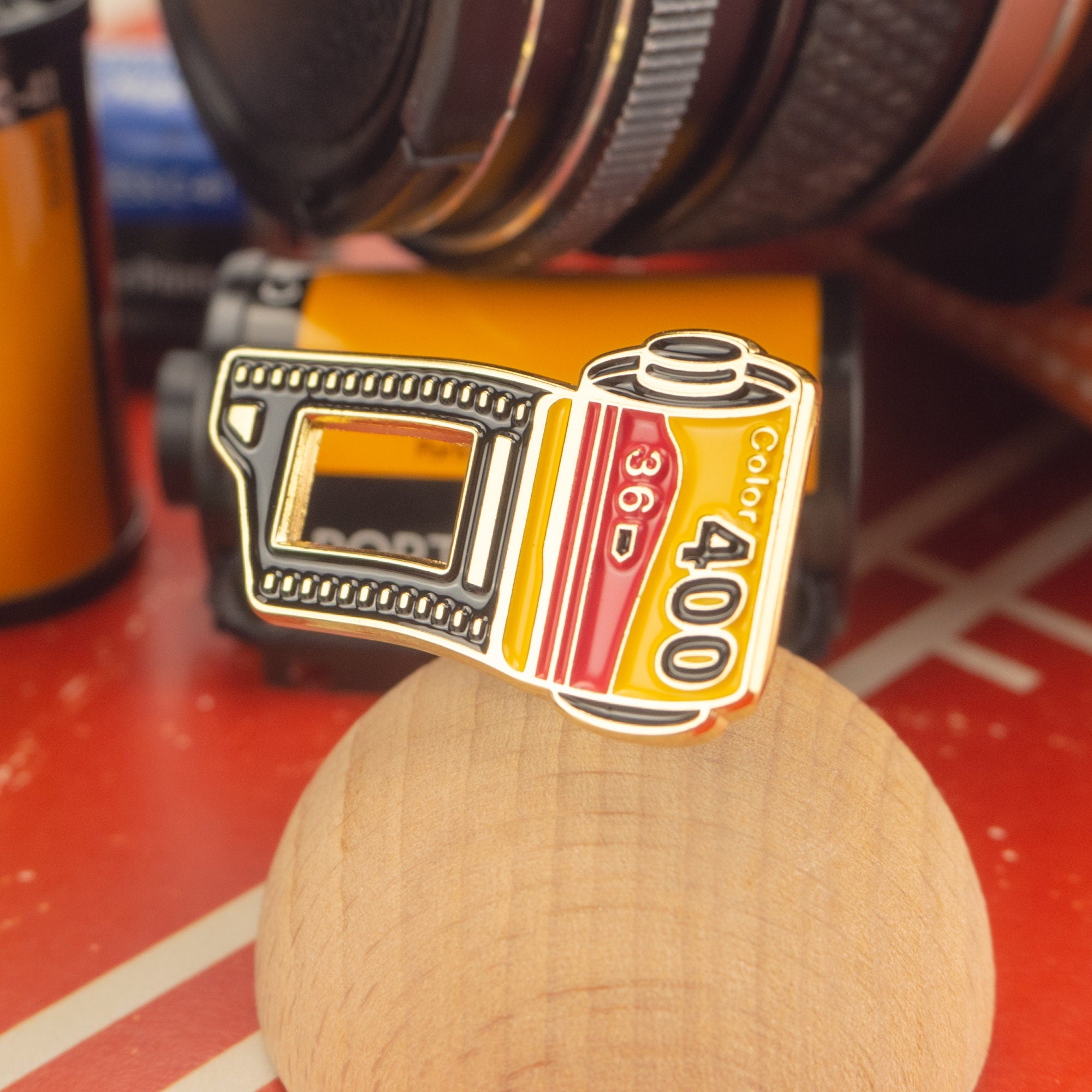 35mm Film Roll Enamel Pin
