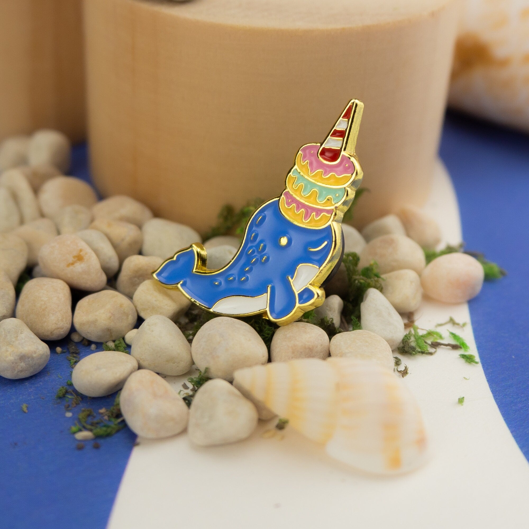 Narwhal Donuts Enamel Pin