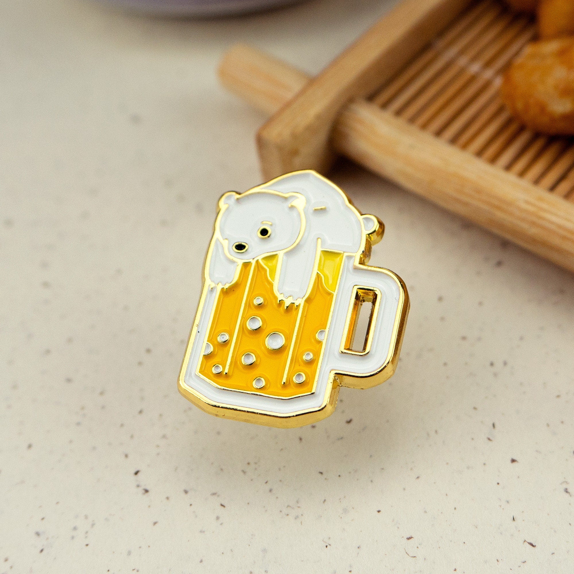 Polar Bear Beer Enamel Pin