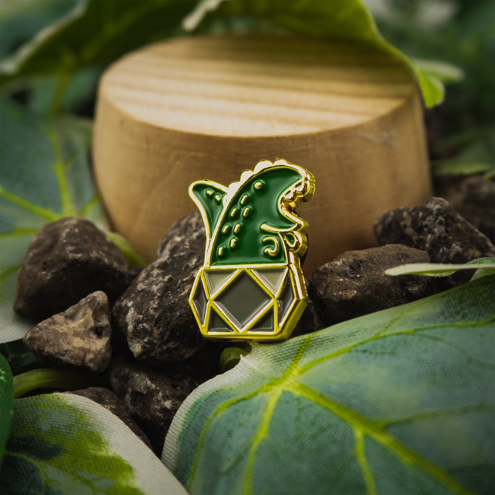 Potted T-Rex Planter Enamel Pin