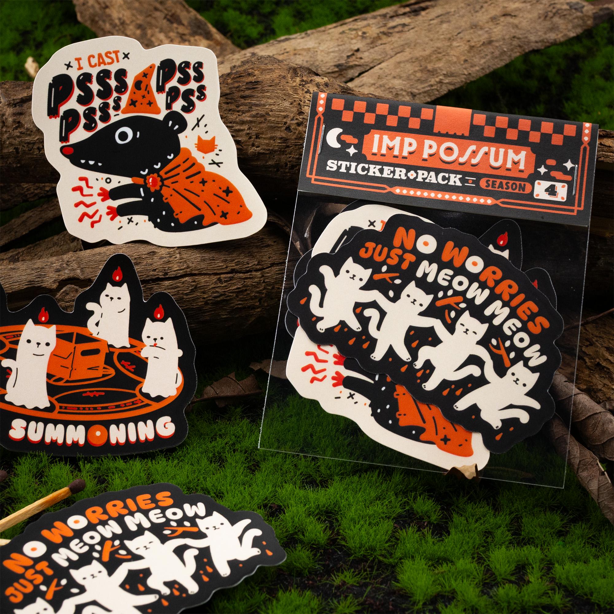 Imp Possum Sticker Pack Season 4: Cat Memes Edition
