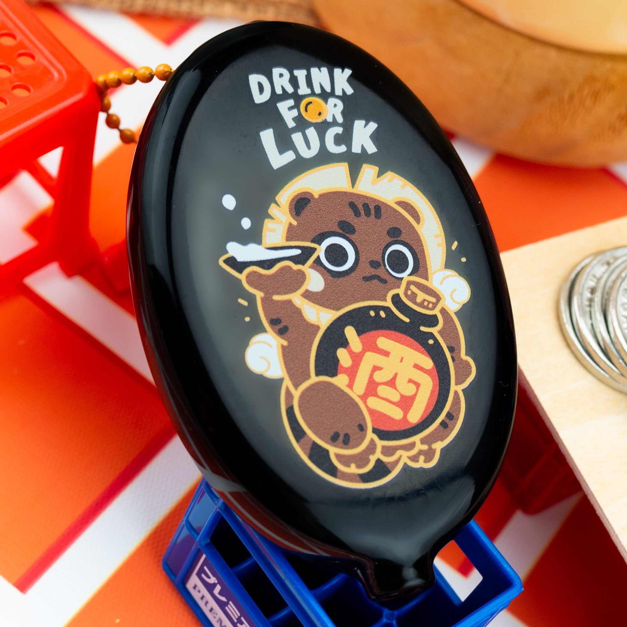 Tanuki Squeeze Coin Pouch