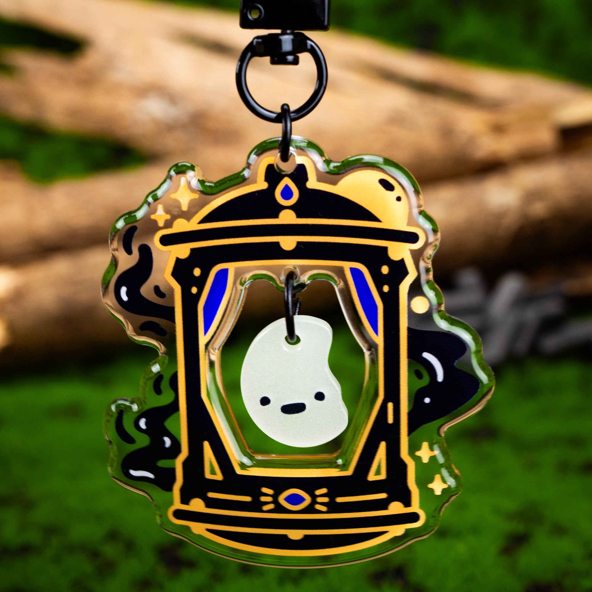 Night Lantern Acrylic Keychain - Glows in the Dark