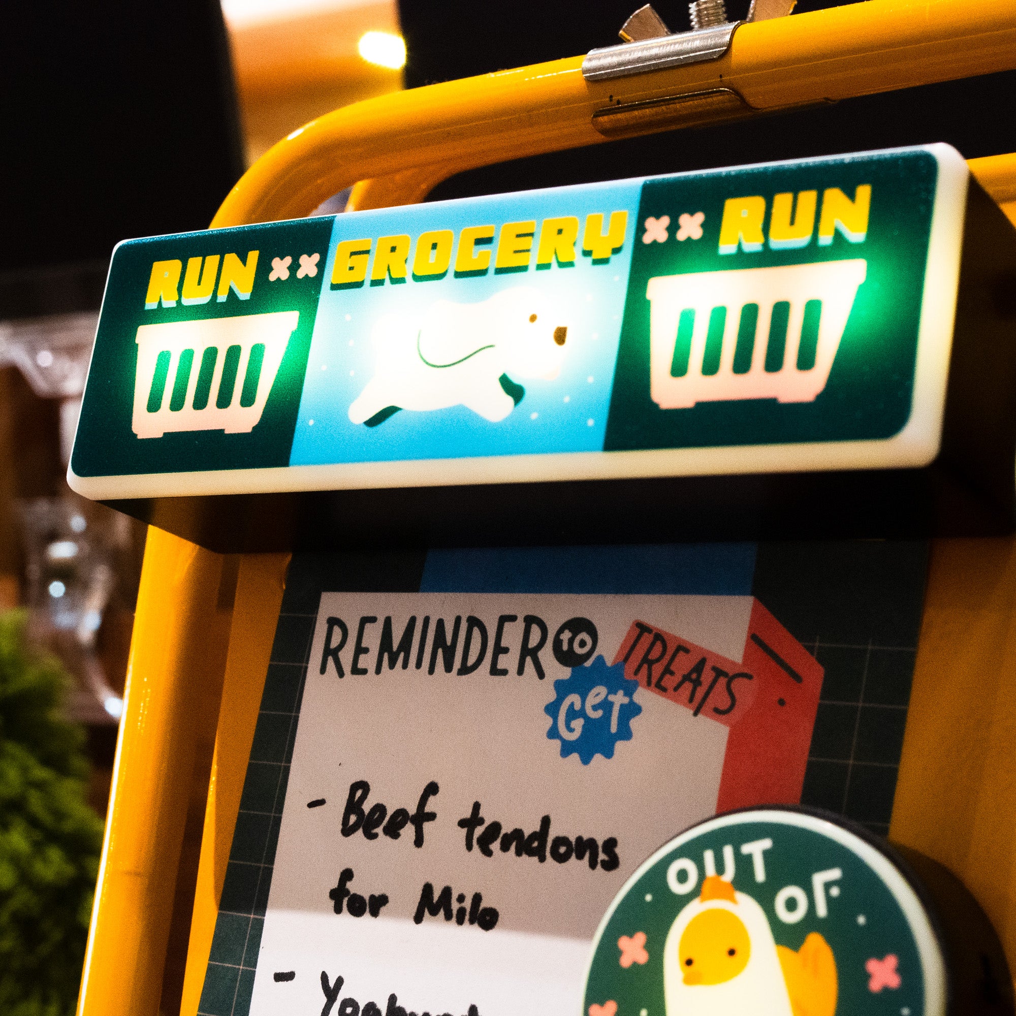 Run Grocery Run Magnet Light Bar