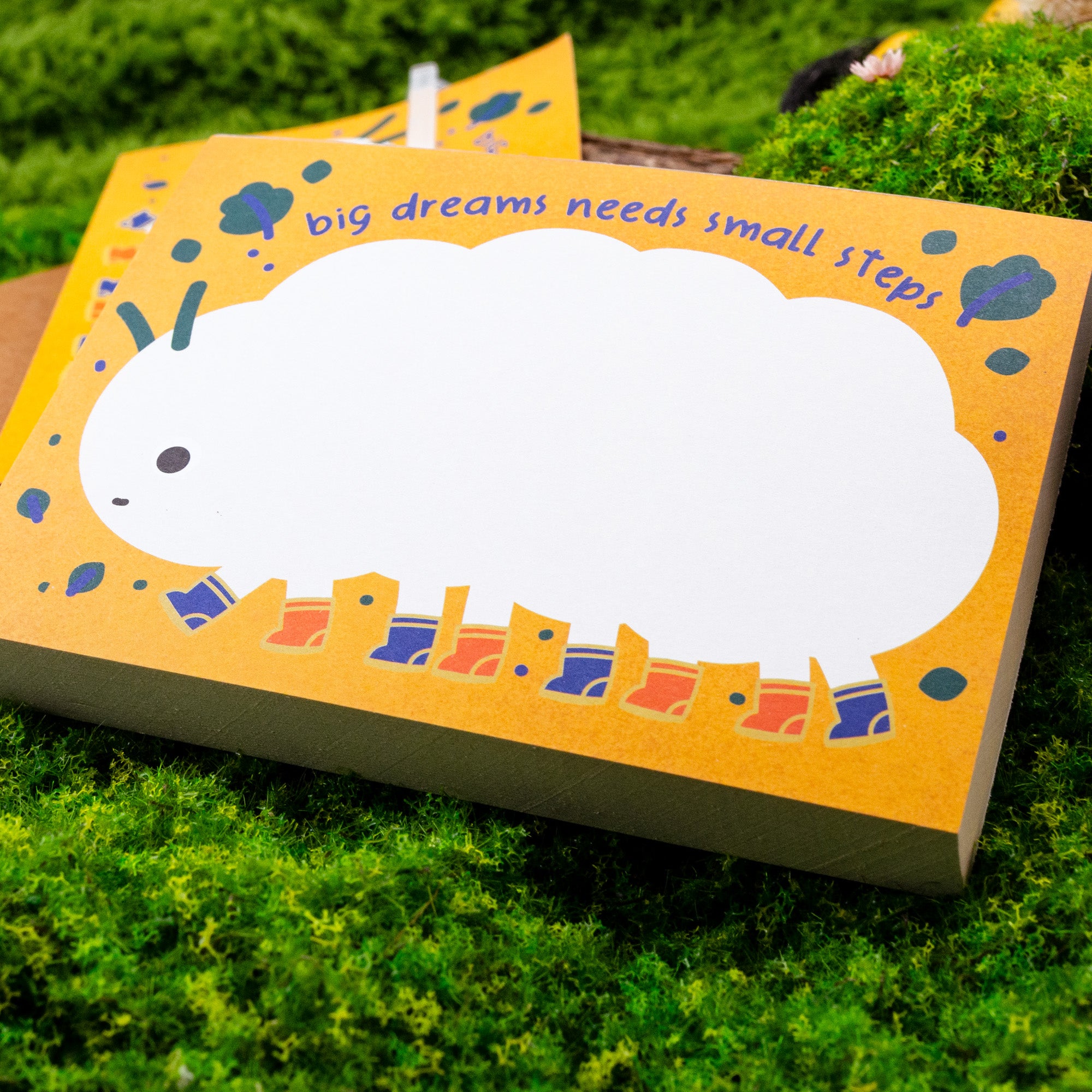 Walking Caterpillar tear-off notepad