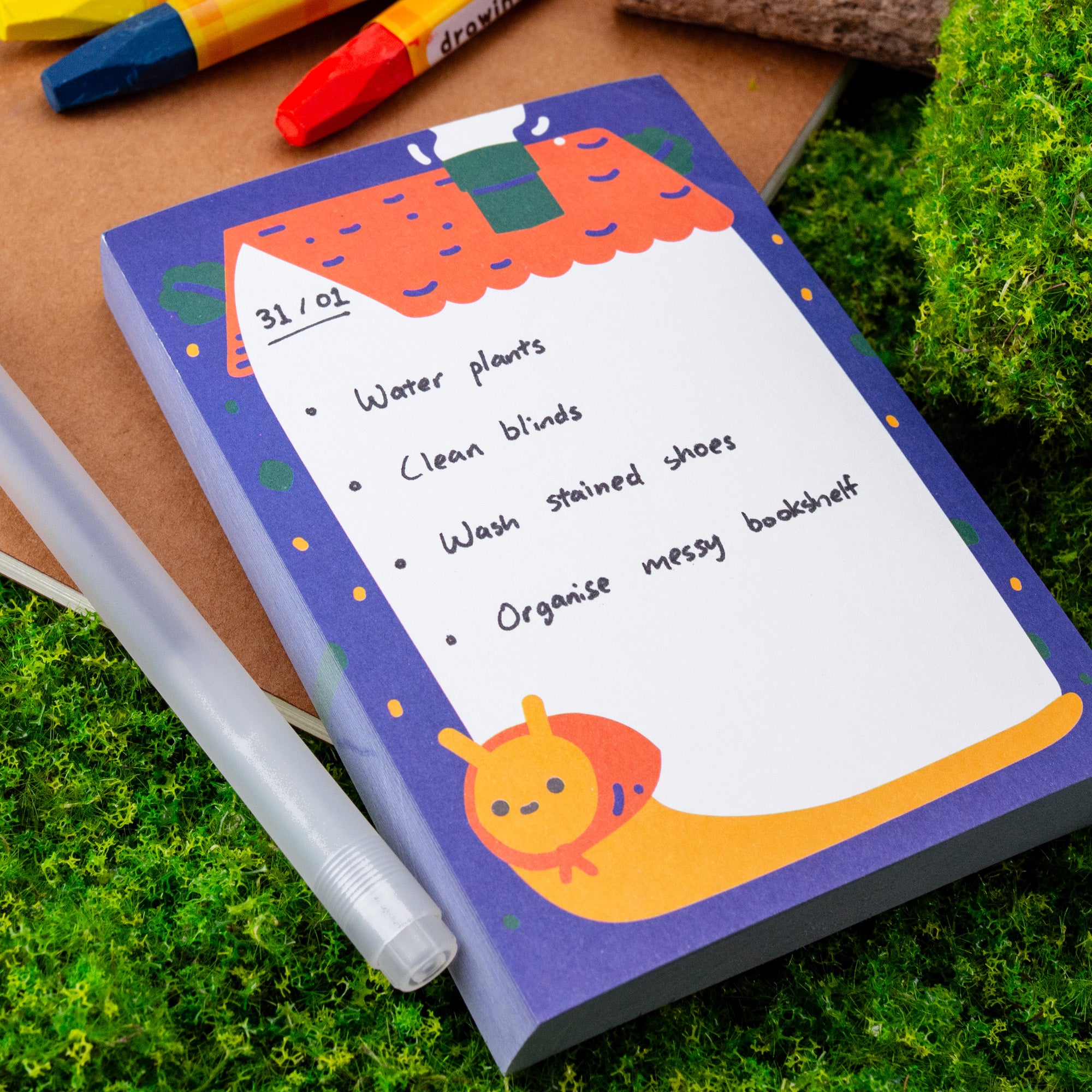 Snail Home tear-off notepad