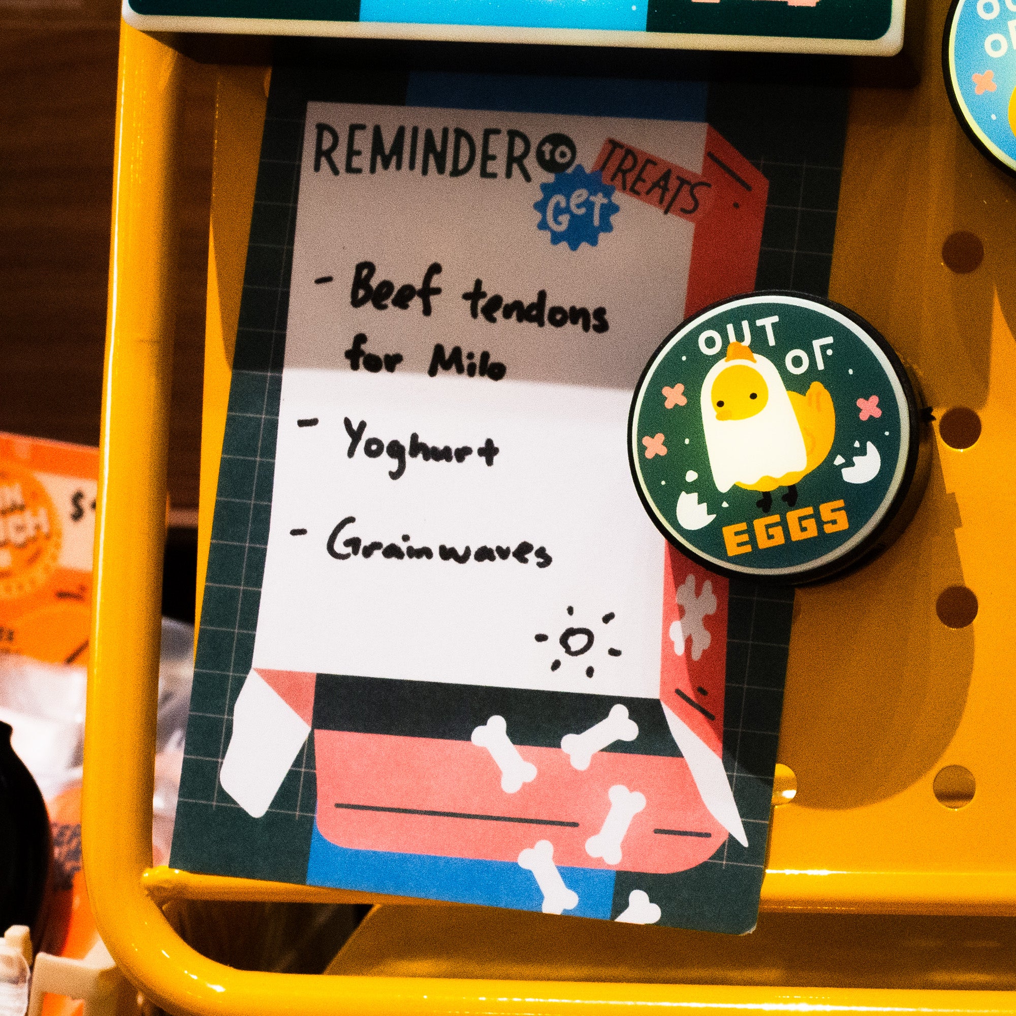 Reminder to get Treats tear-off notepad