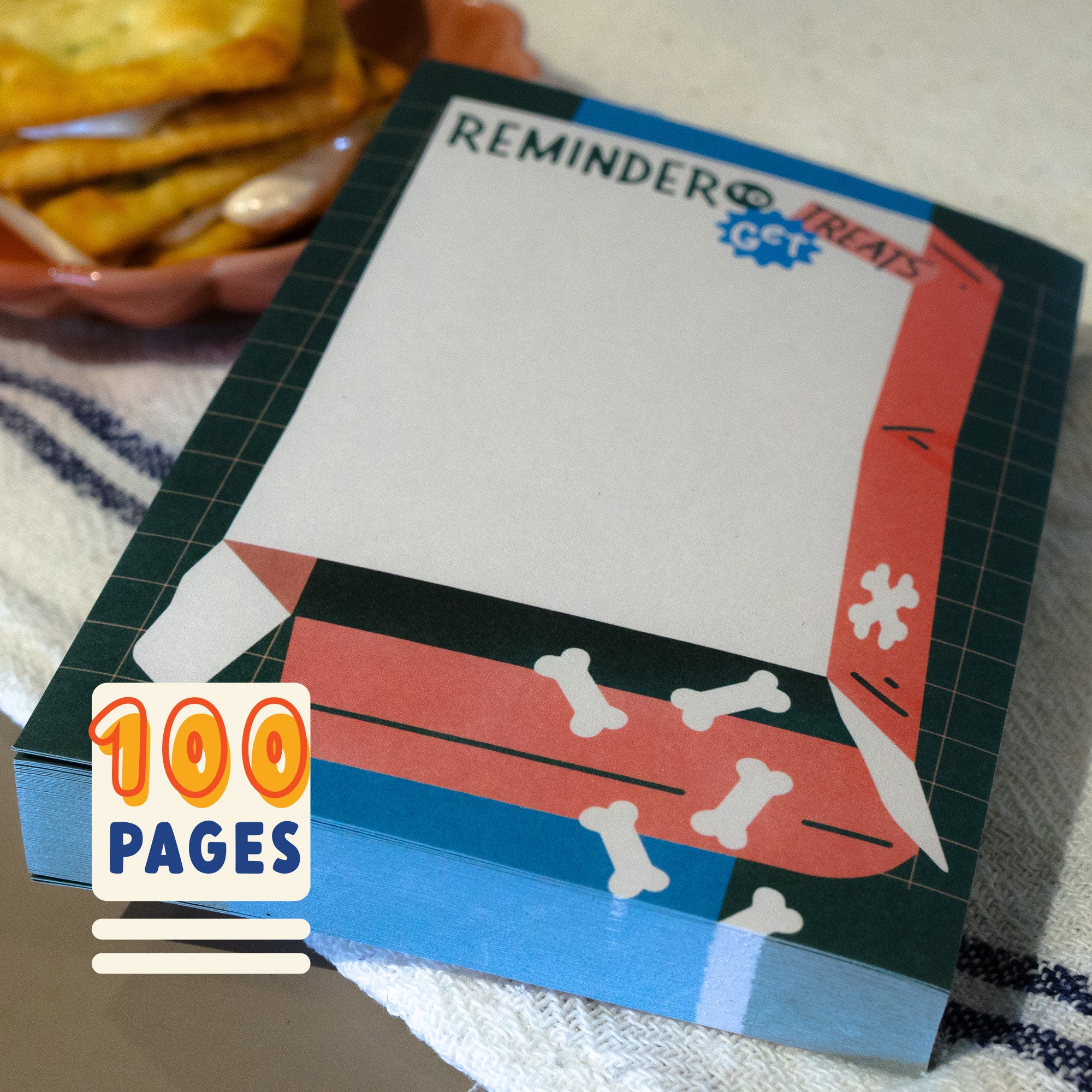 Reminder to get Treats tear-off notepad