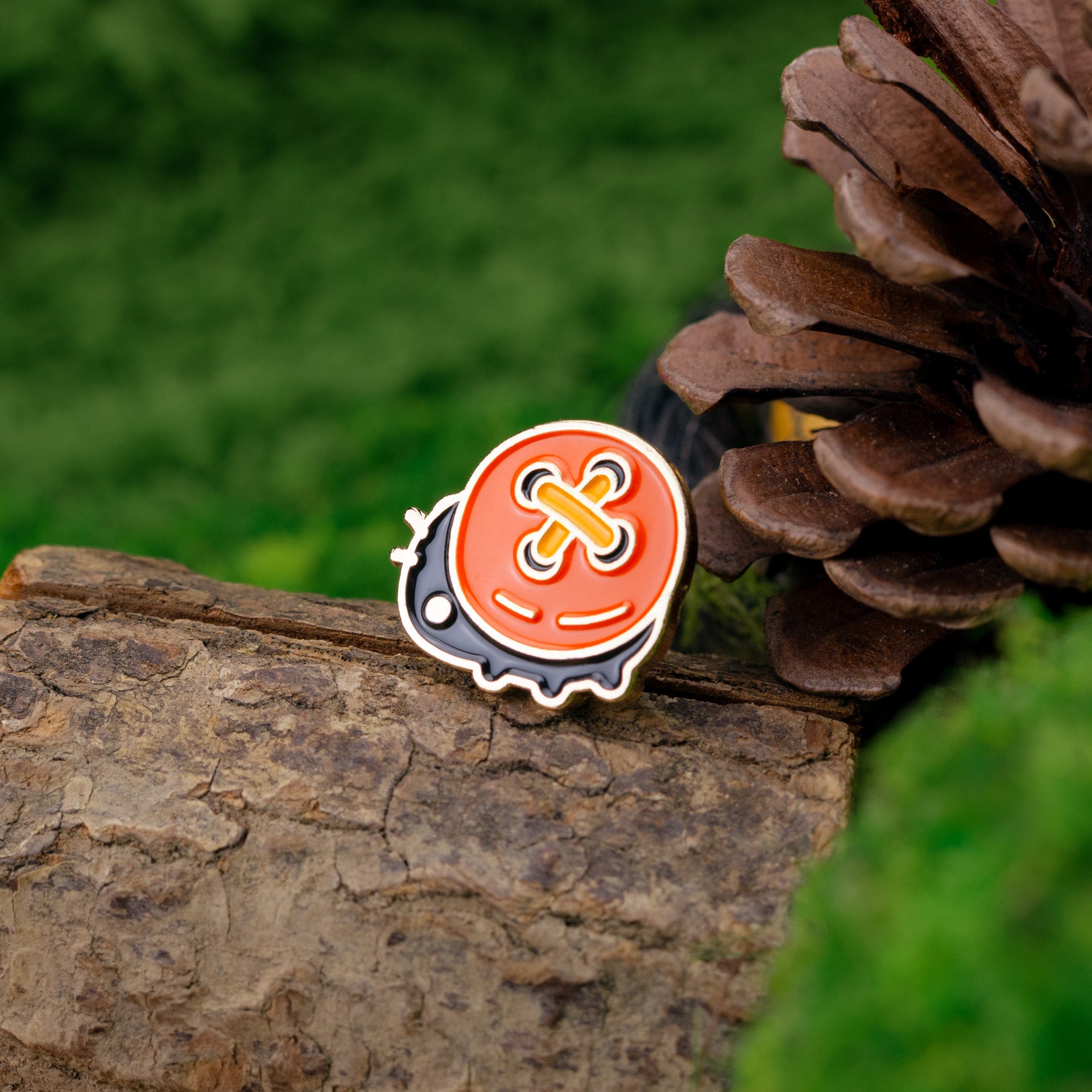 Button Bug Enamel Pin
