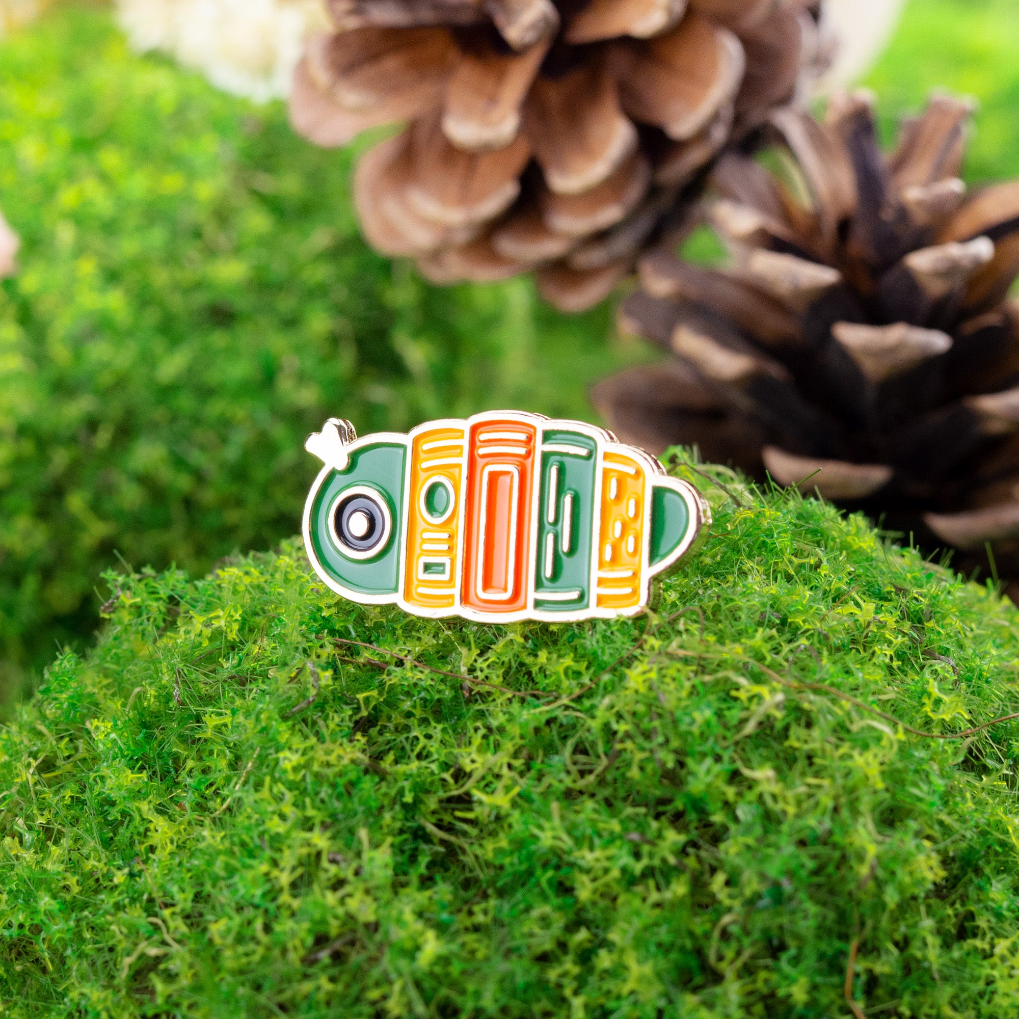 Book Worm Enamel Pin