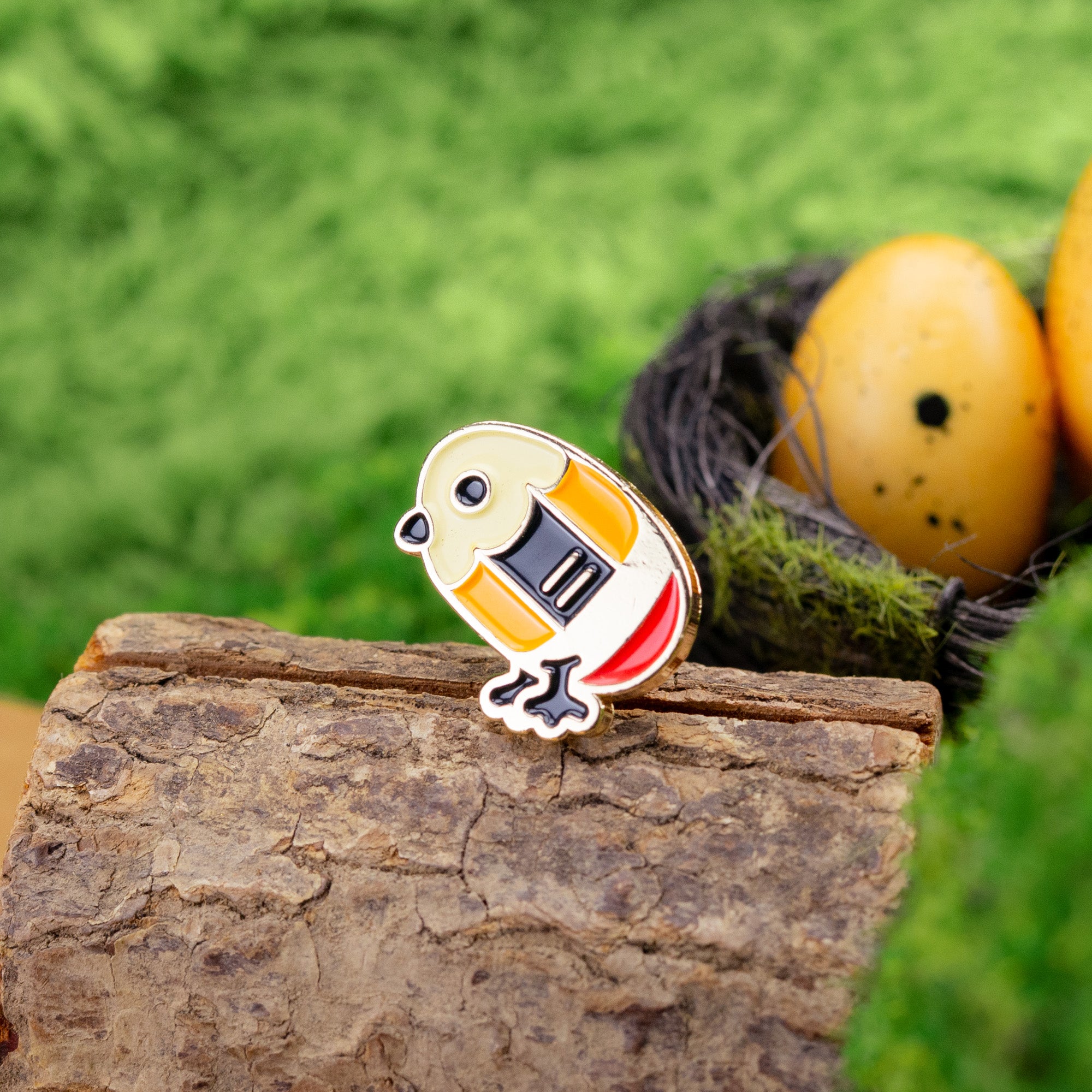 Pencil Chick Enamel Pin