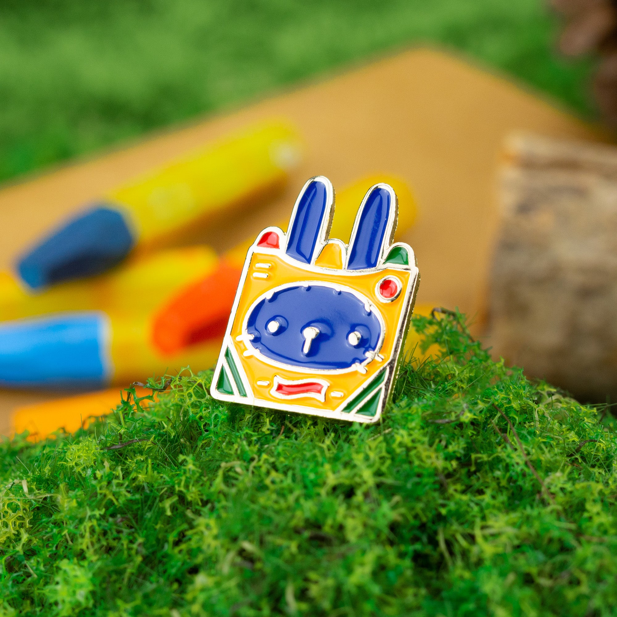 Craybbit (Crayon Rabbit) Enamel Pin