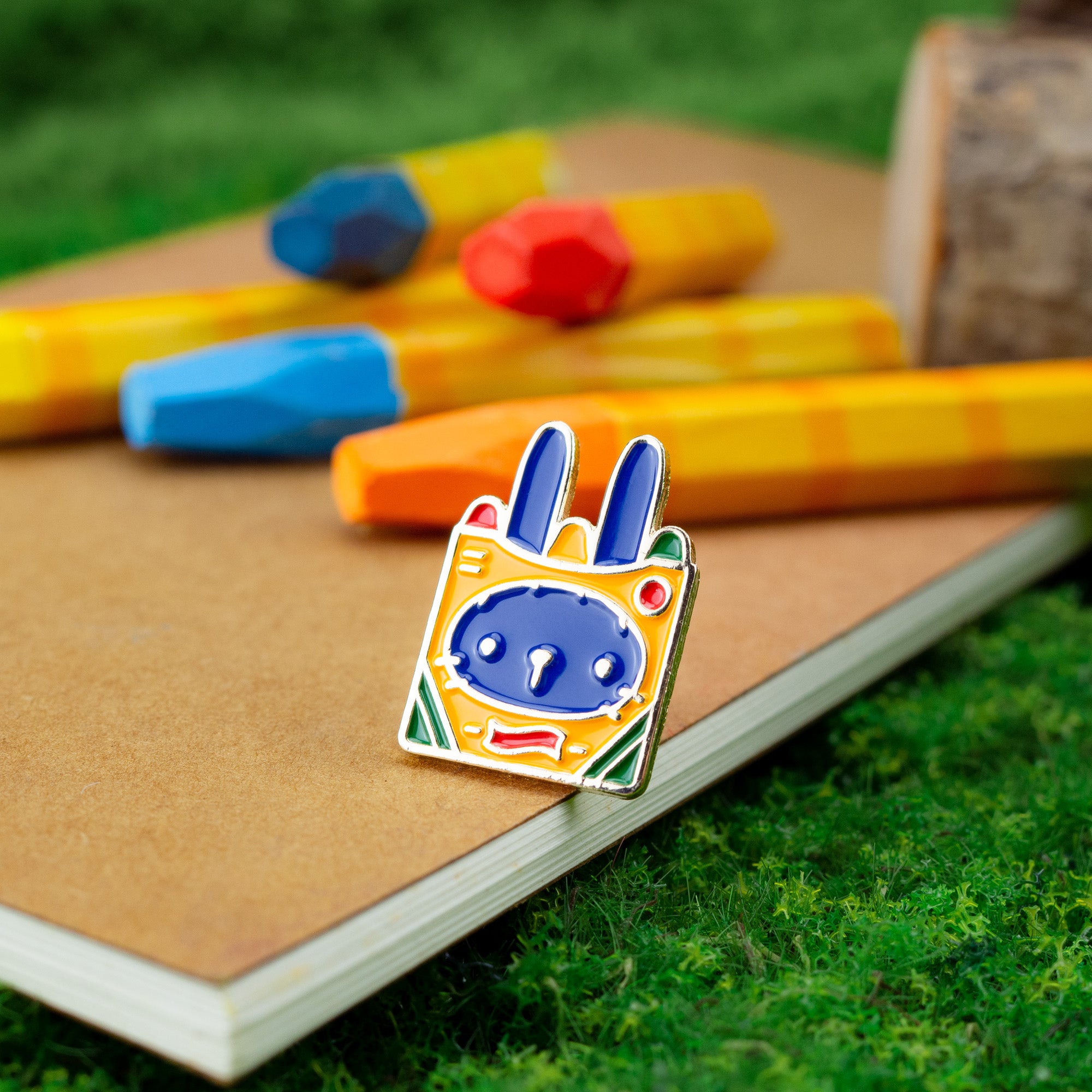Craybbit (Crayon Rabbit) Enamel Pin