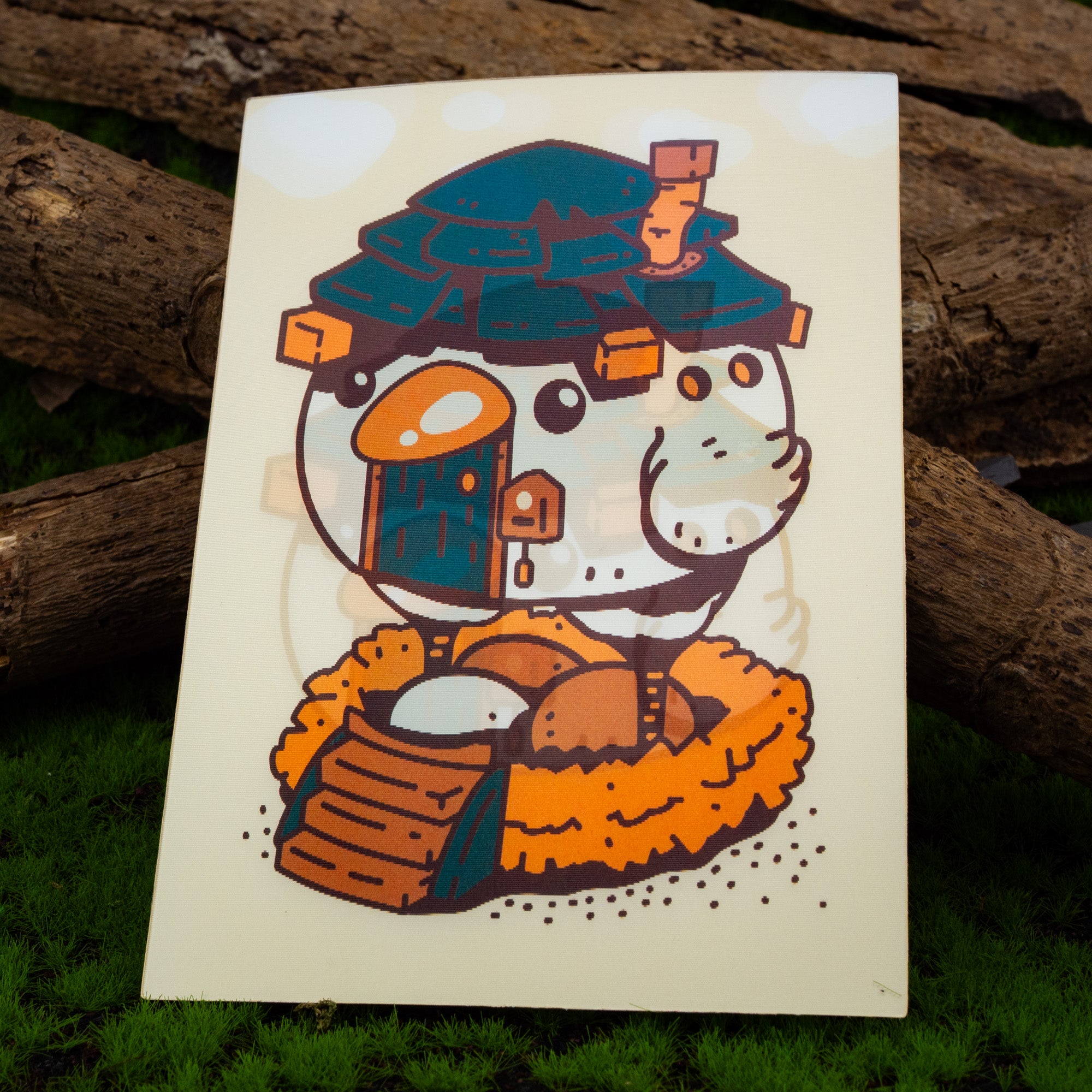 Hen House Lenticular A6 Print