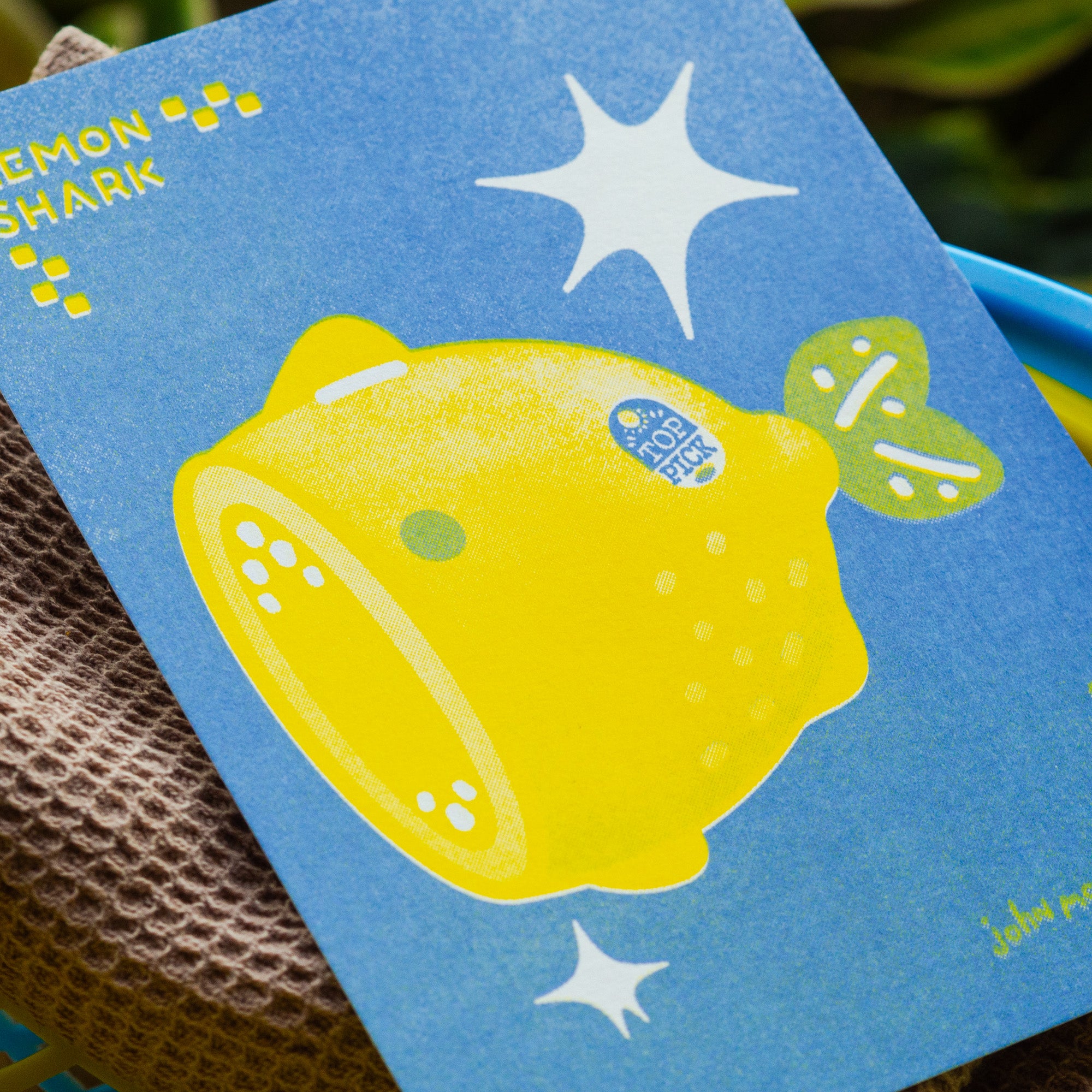 Lemon Shark A6 Riso Prints