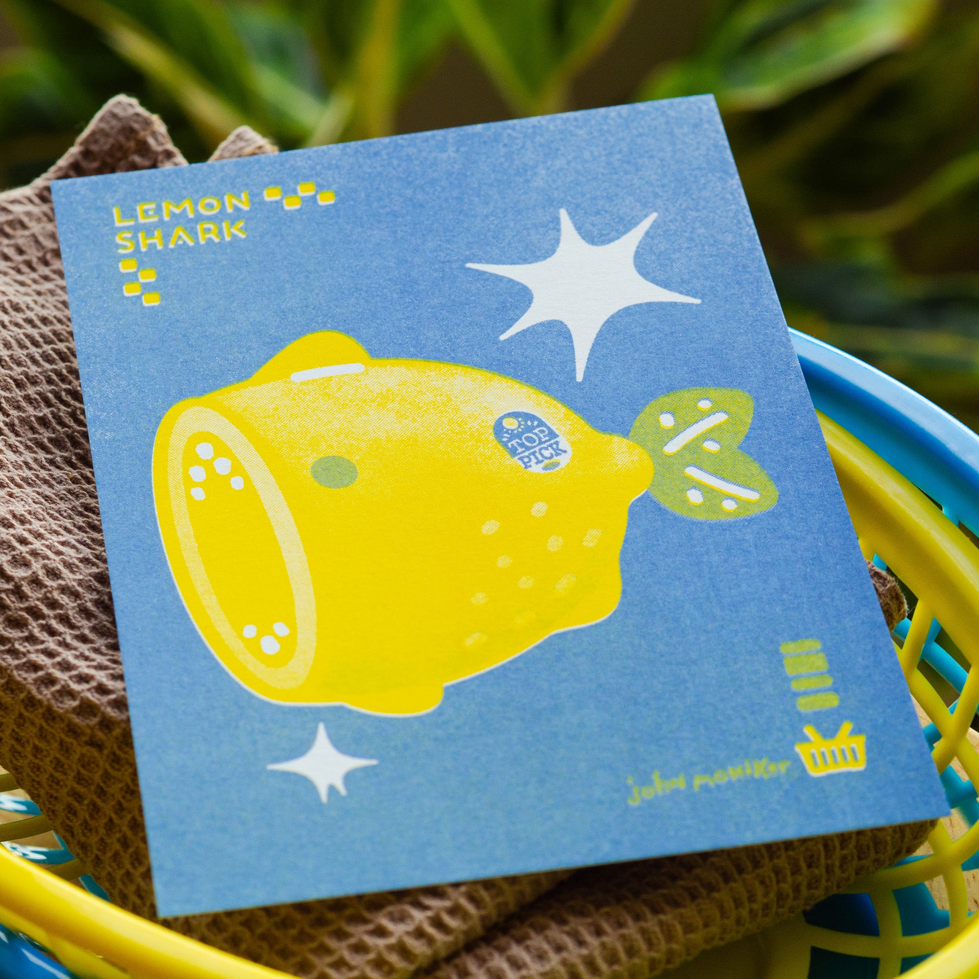 Lemon Shark A6 Riso Prints