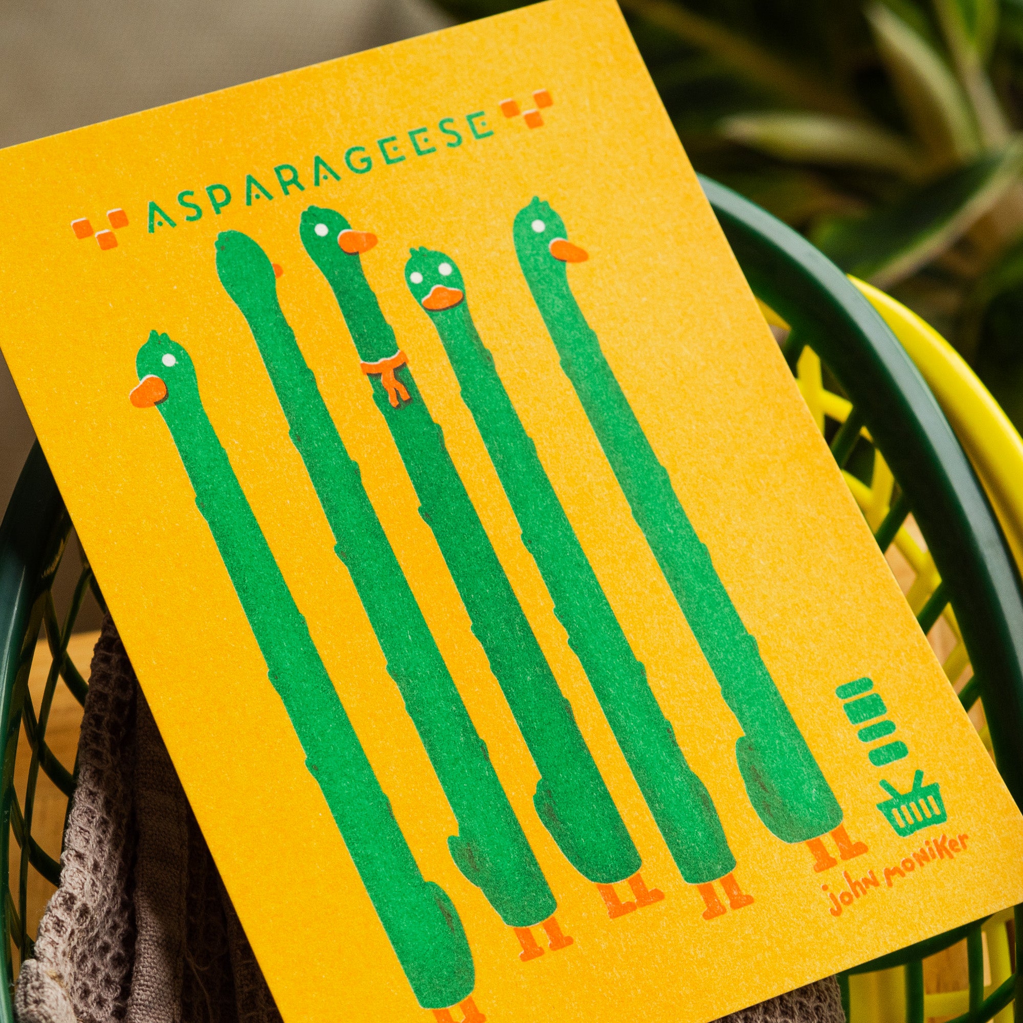 Asparageese A6 Riso Print