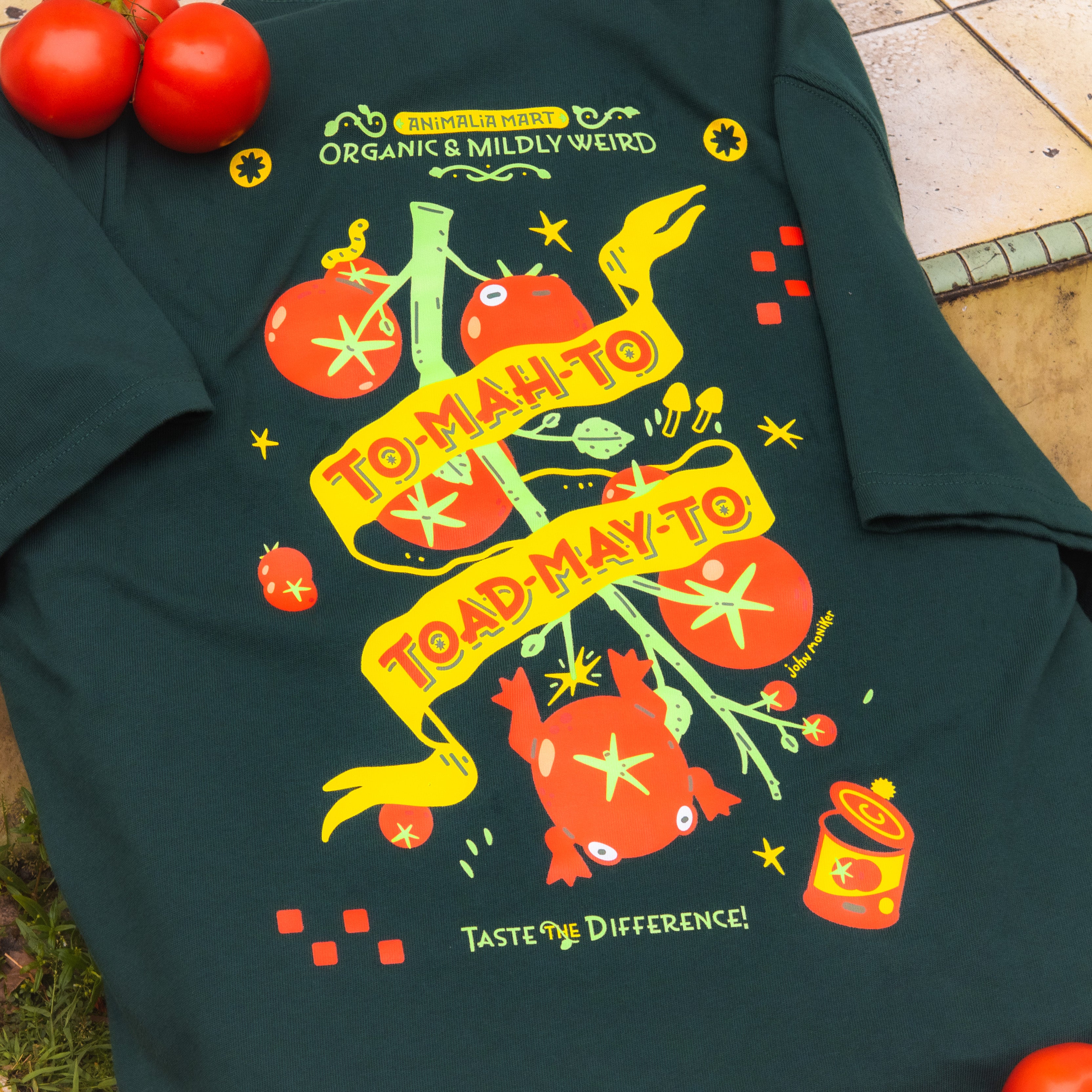 Toadmato Oversized Fit Green T-Shirt (Pre-Order)