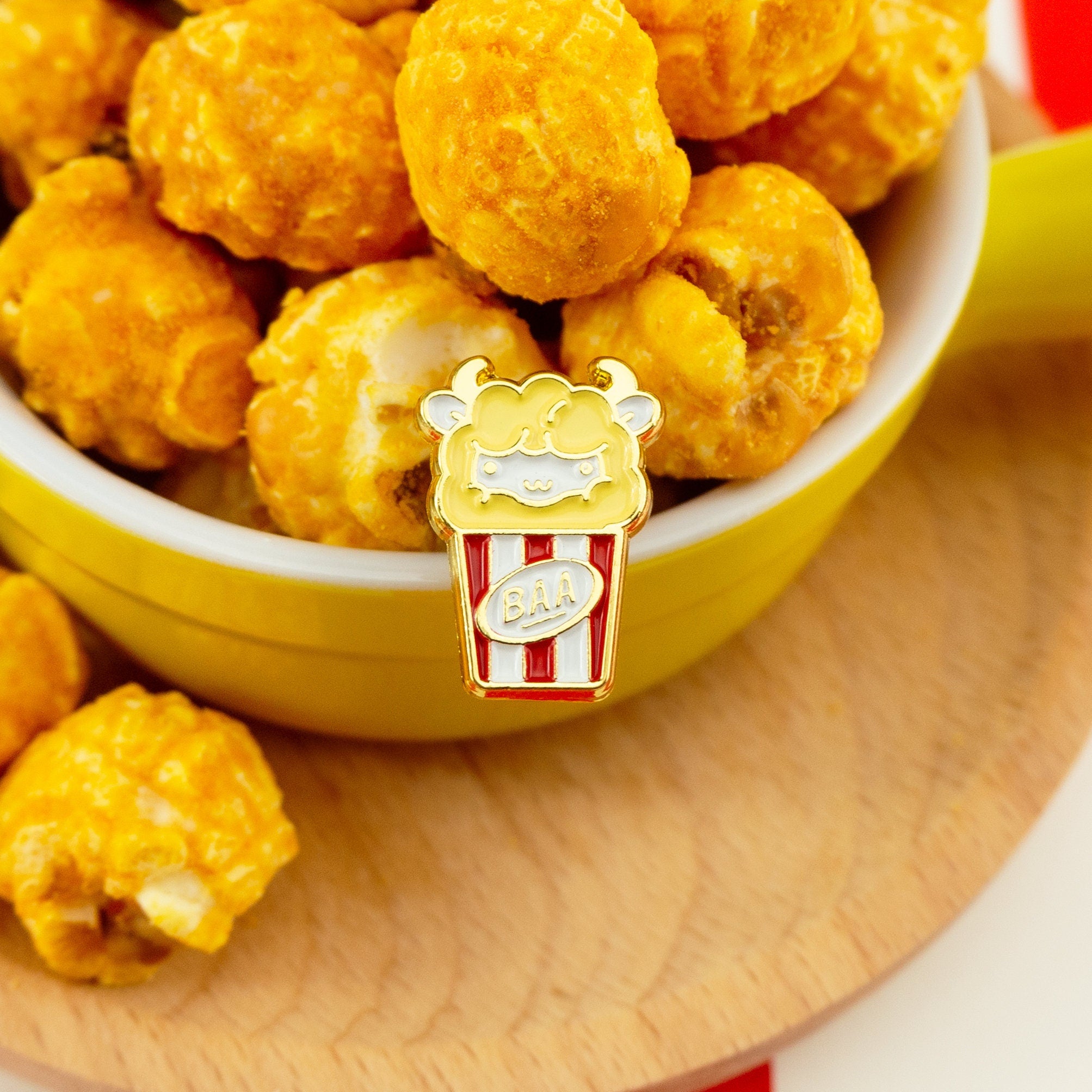Popcorn Sheep Enamel Pin