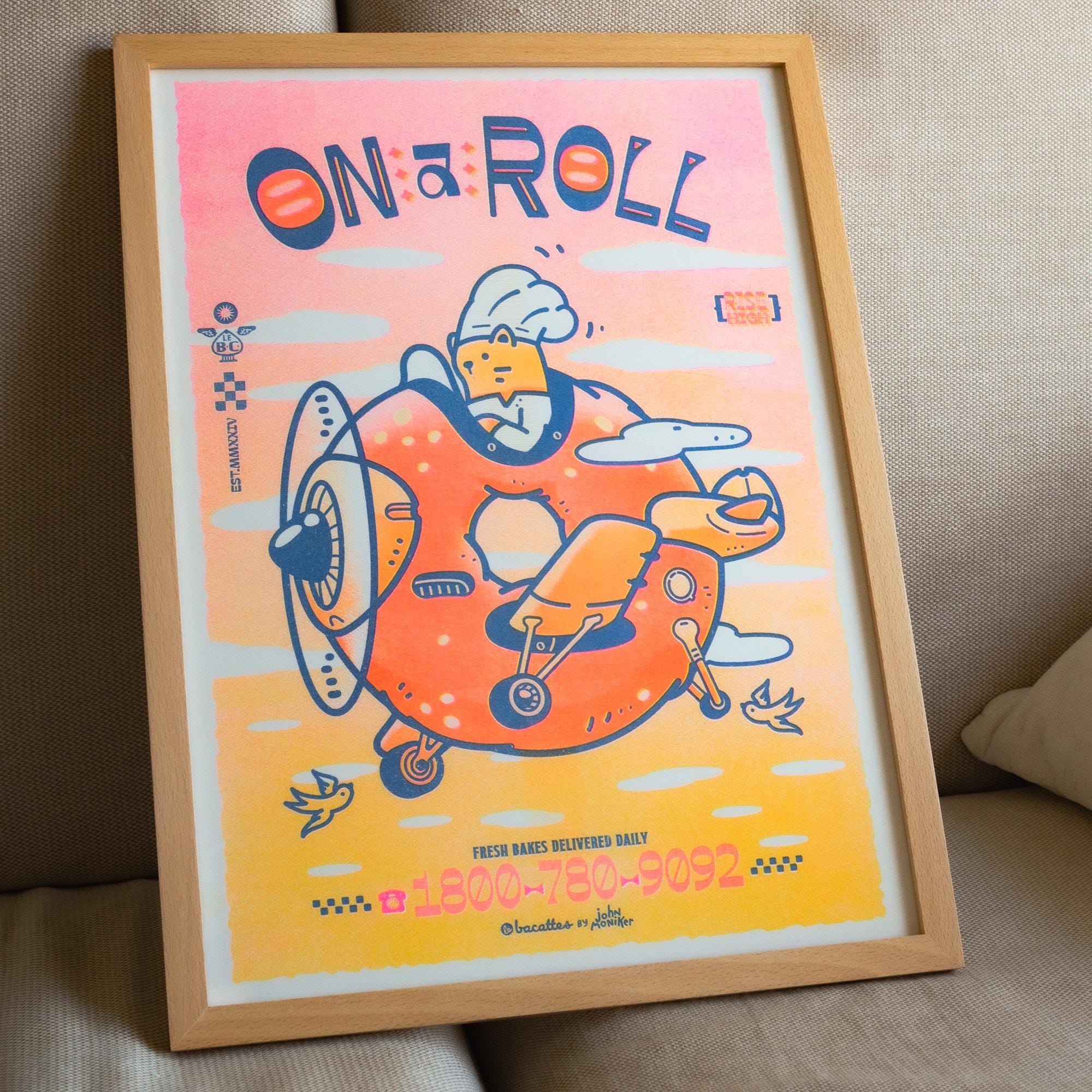 Le BaCattes Riso A3 Poster: Bread Series