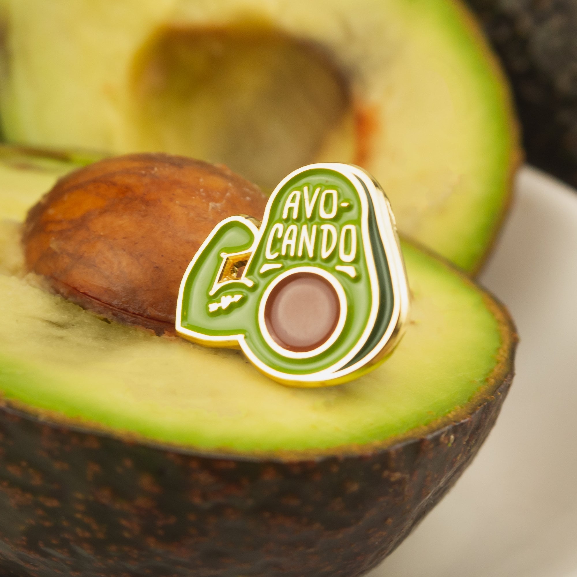Avocando Enamel Pin