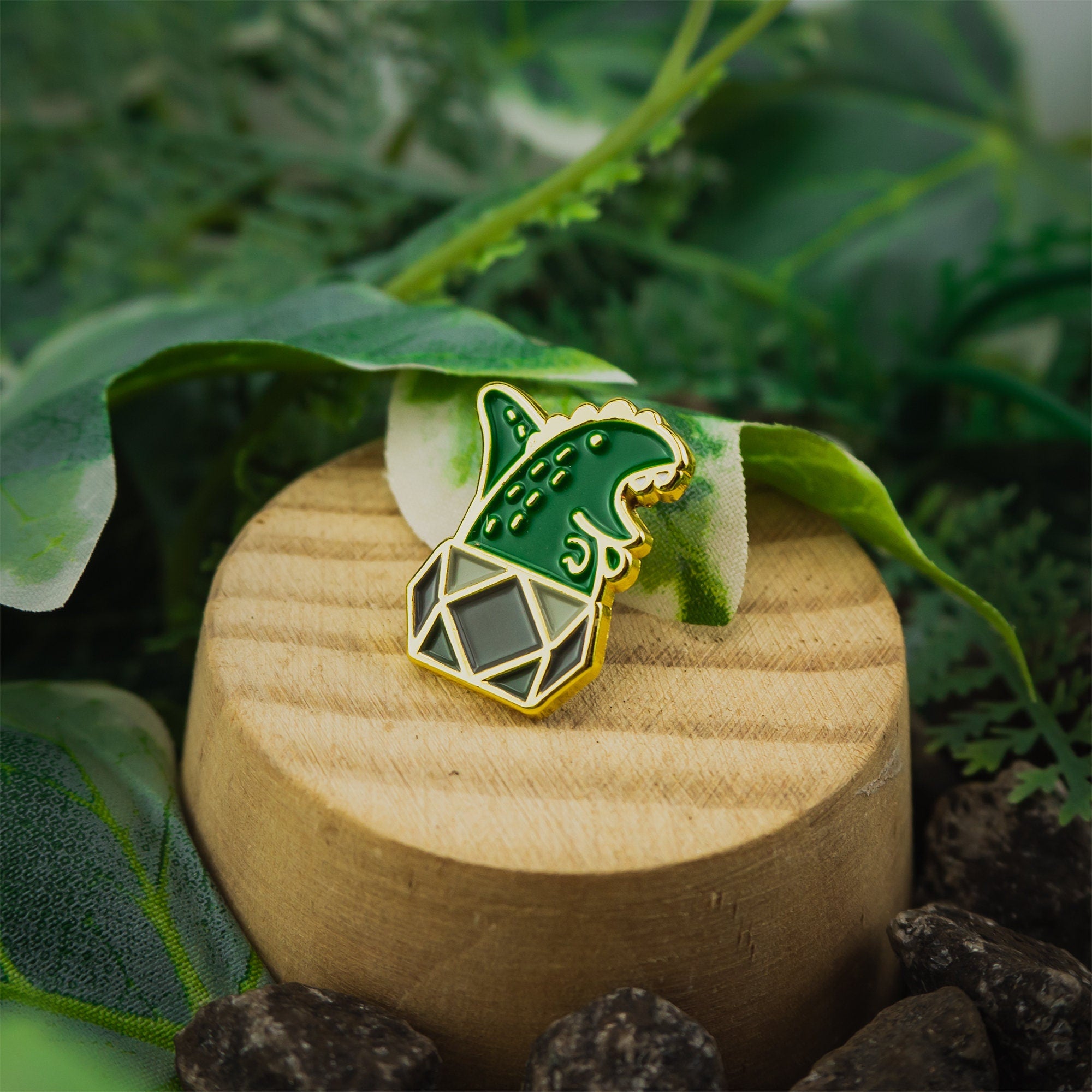 Potted T-Rex Planter Enamel Pin