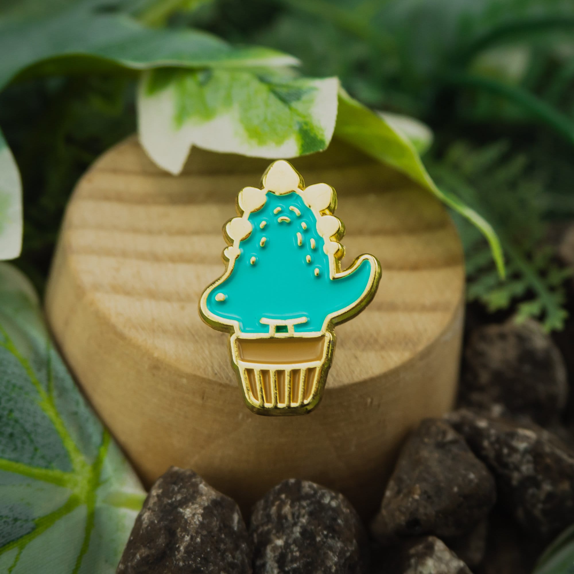 Stego Cactus Enamel Pin