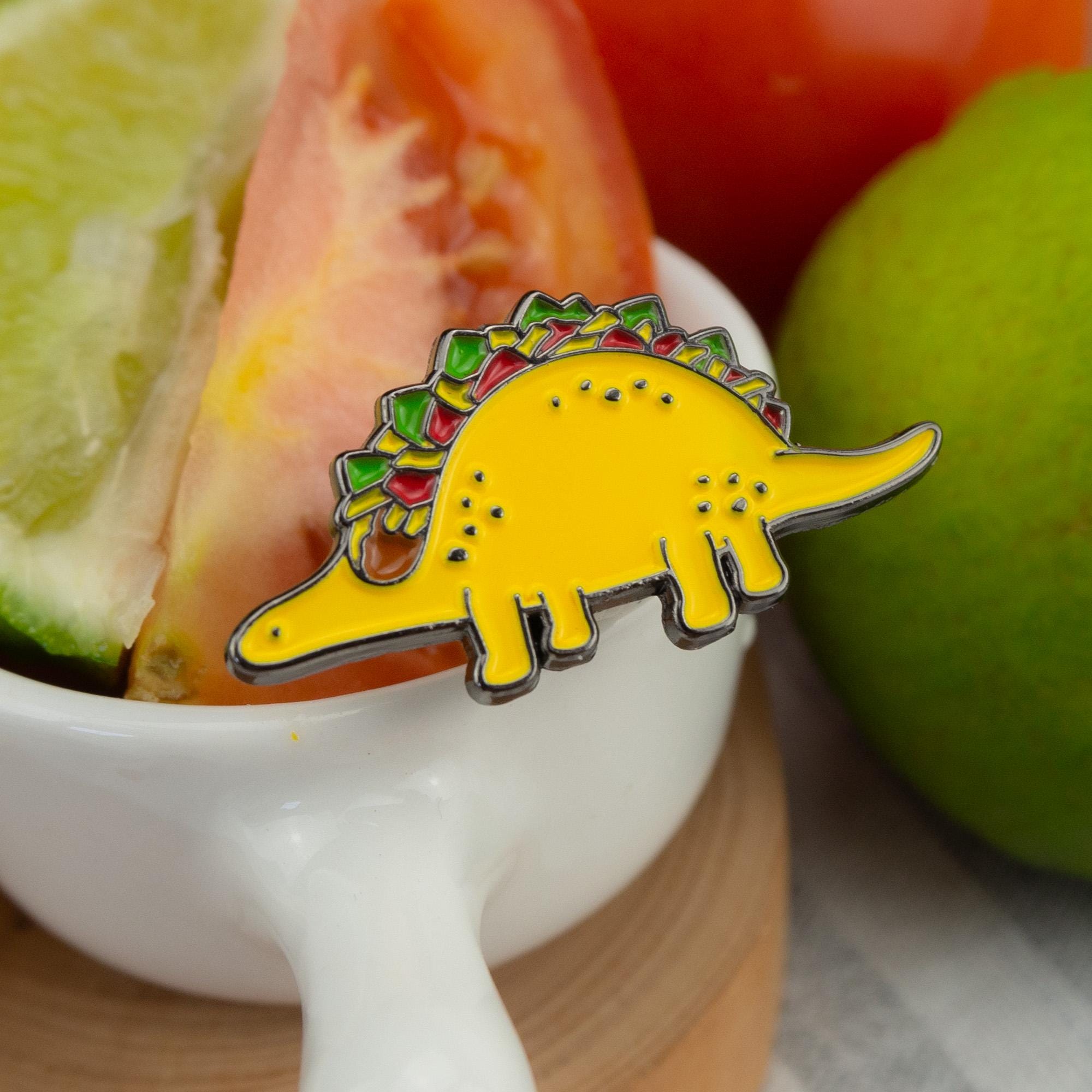 Taco Saurus Enamel Pin