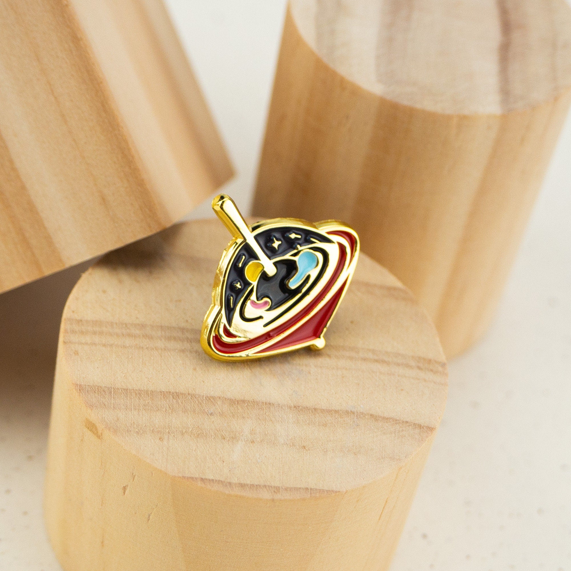 Black Hole Top Enamel Pin