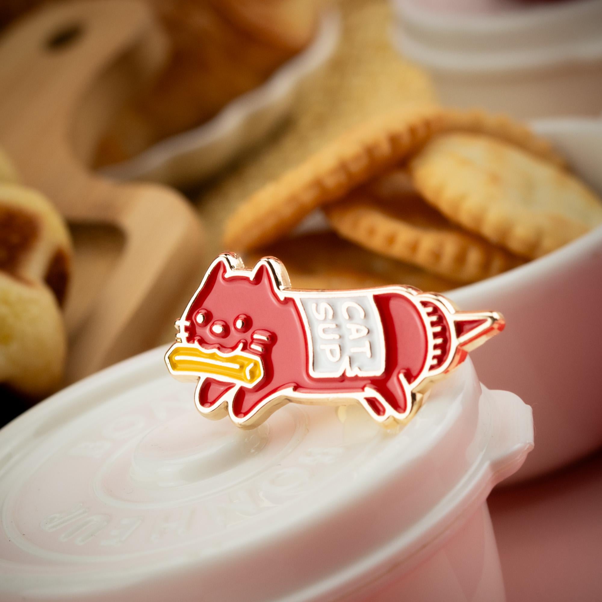 Catsup Enamel Pin