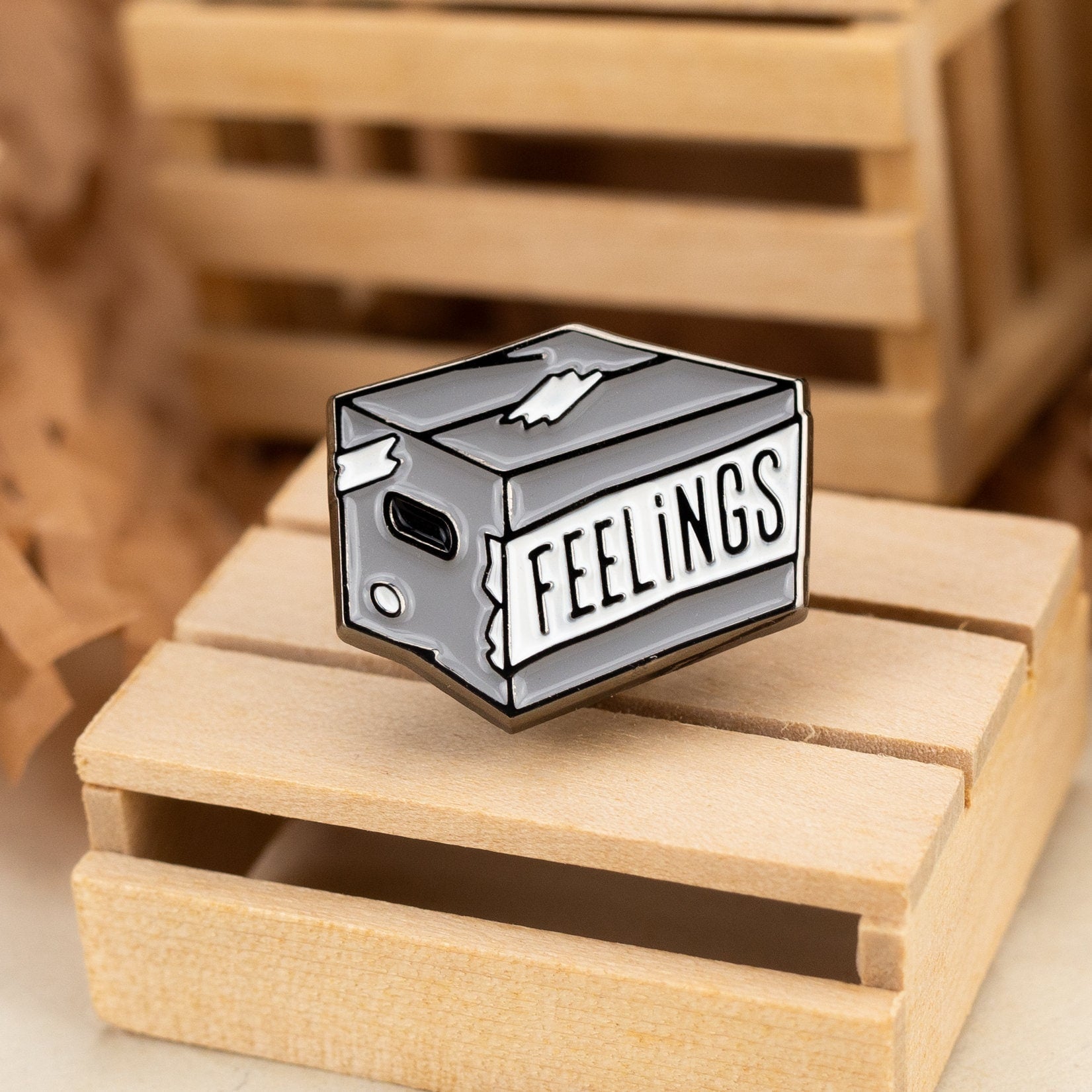 Box of Feelings Enamel Pin