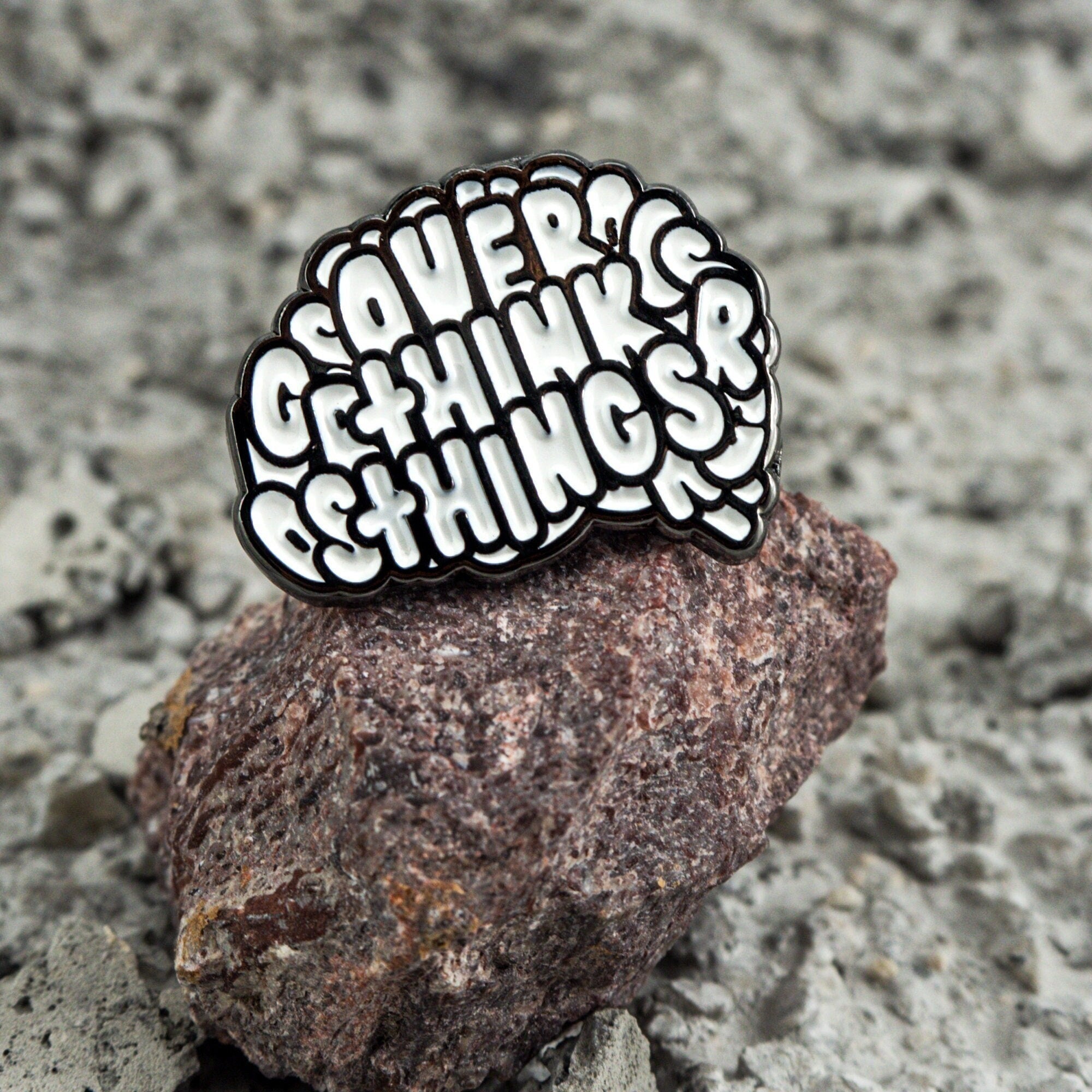 Overthink Things Enamel Pin