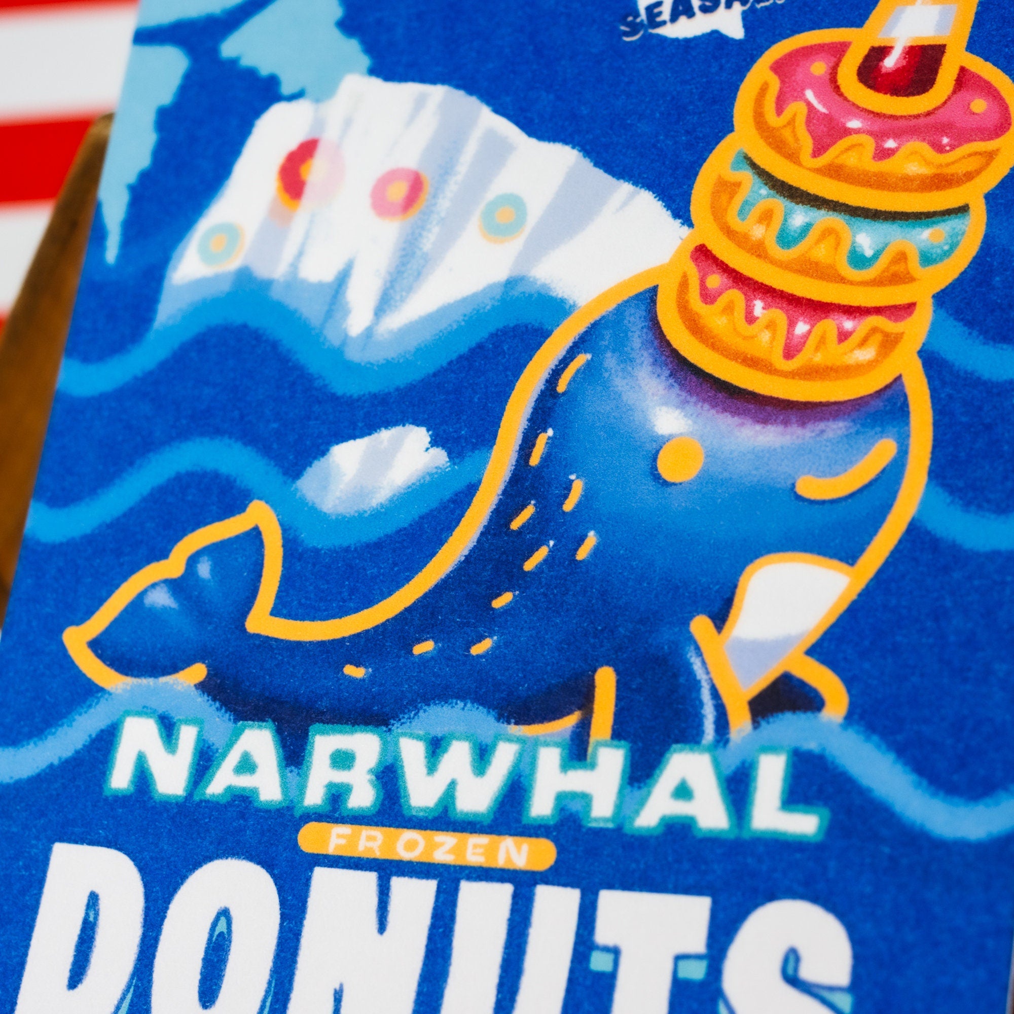 Narwhal Donuts A6 Print